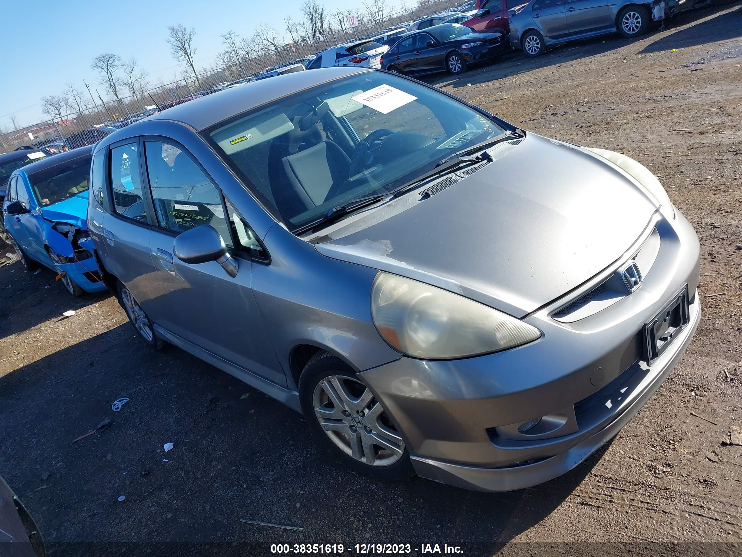 HONDA FIT 2007 jhmgd38697s031208