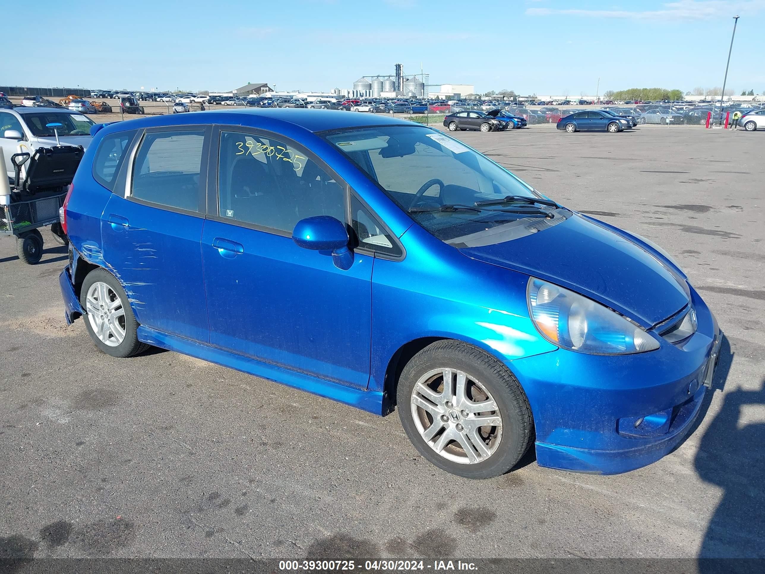 HONDA FIT 2007 jhmgd38697s064046