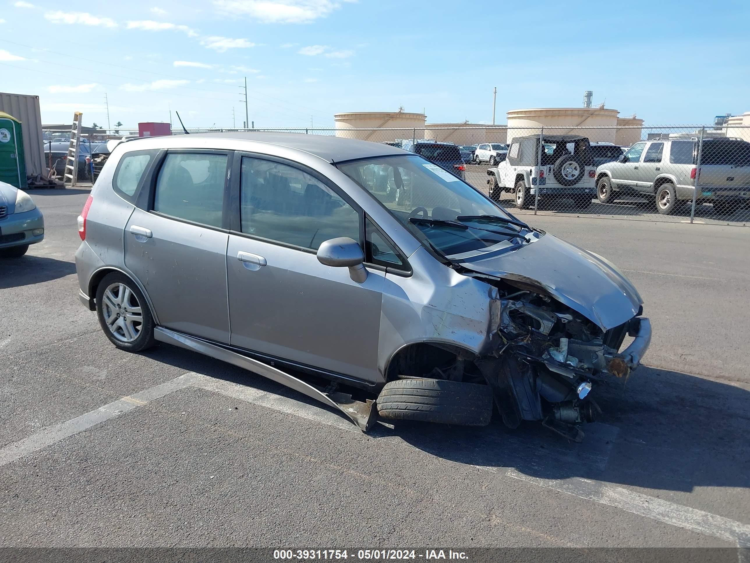 HONDA FIT 2007 jhmgd38697s065617