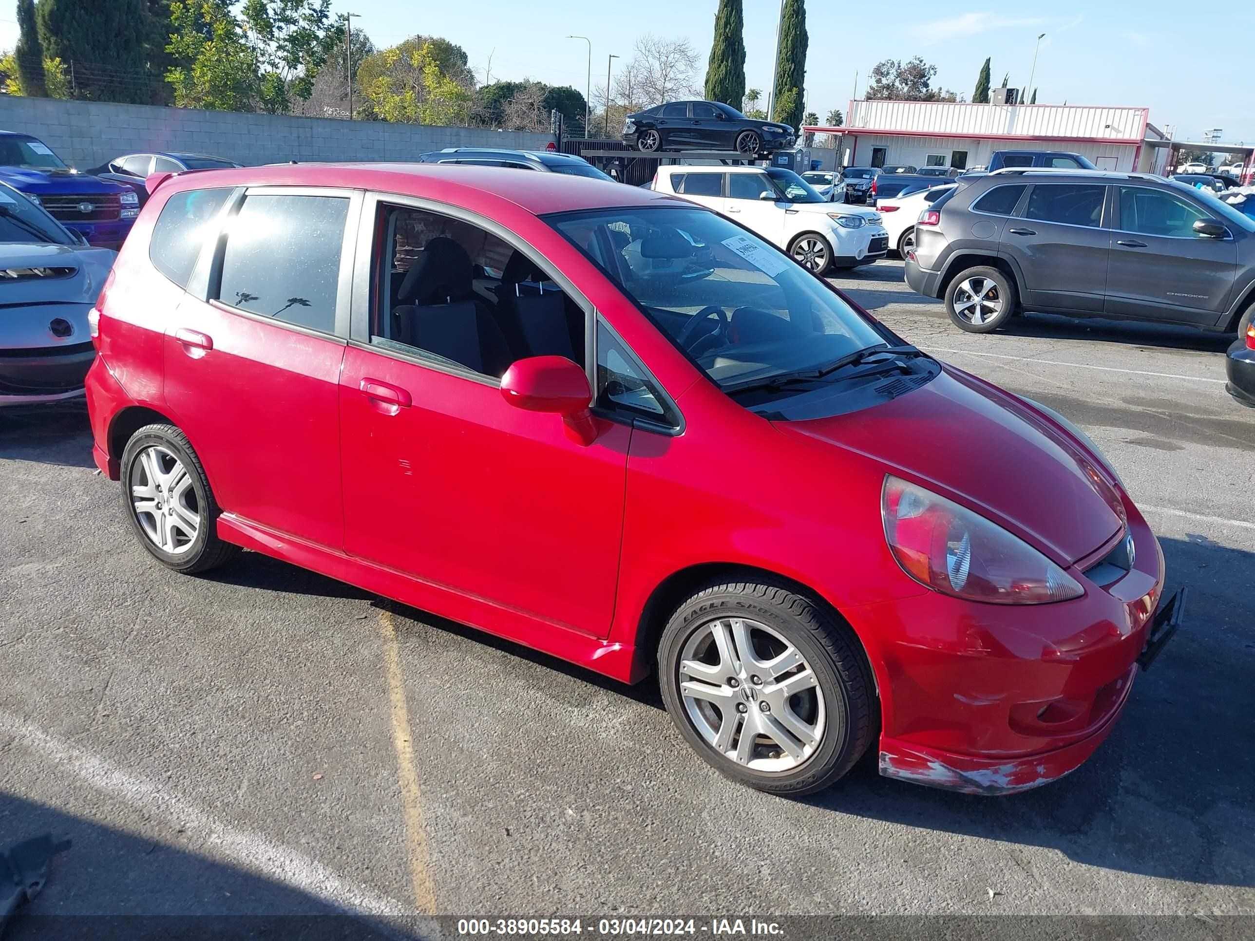 HONDA FIT 2008 jhmgd38698s007945