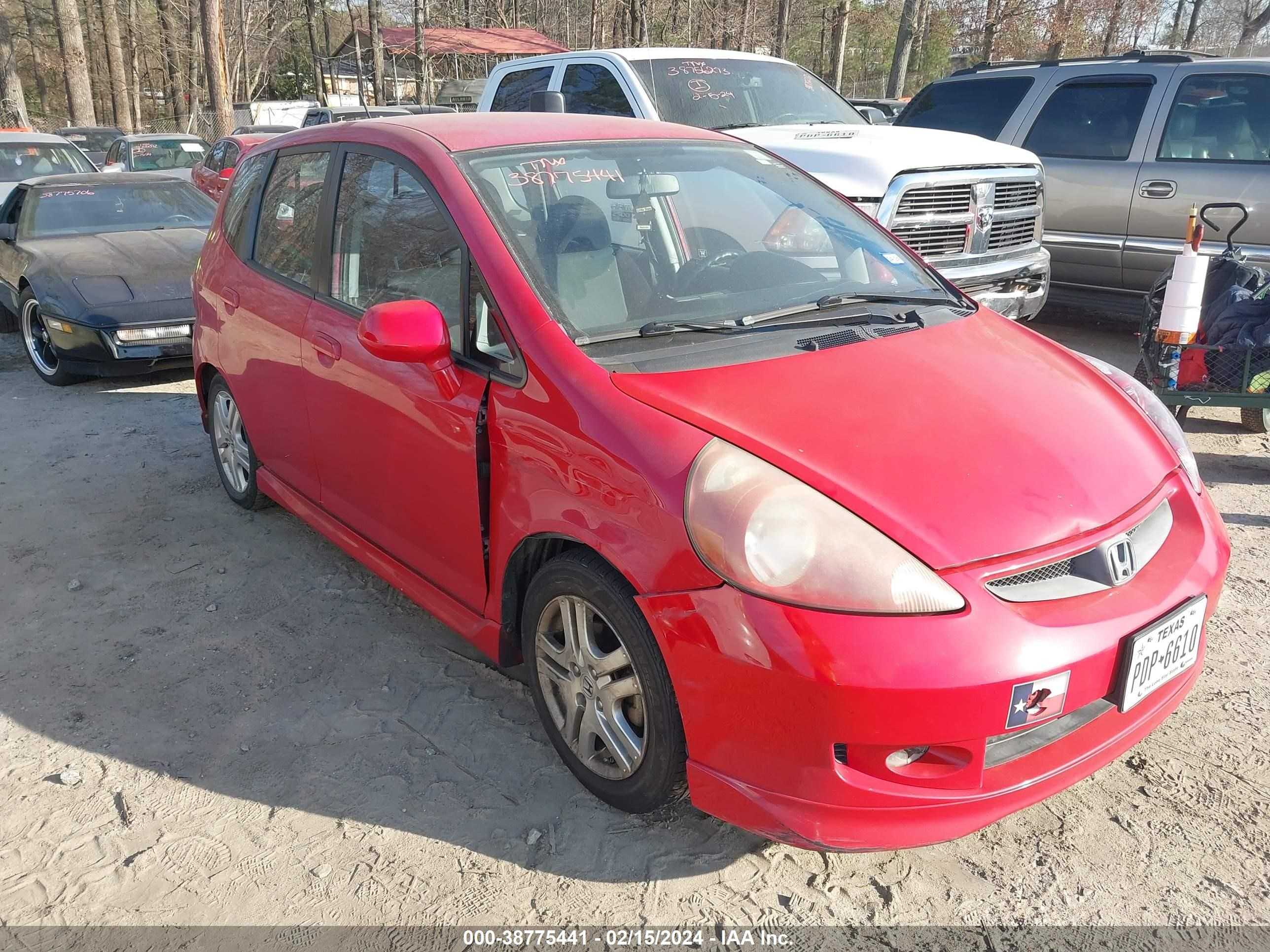 HONDA FIT 2008 jhmgd38698s030898