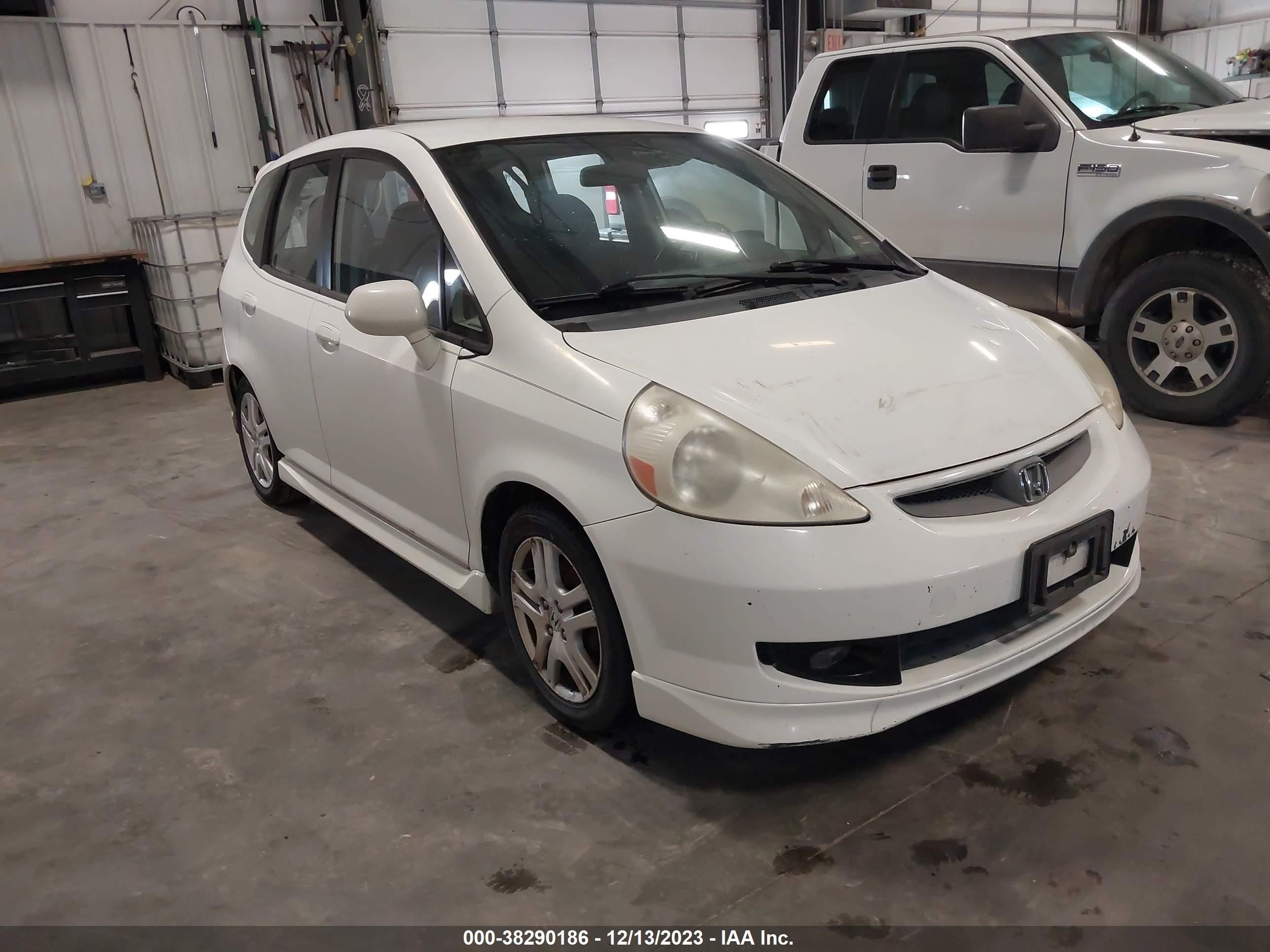 HONDA FIT 2007 jhmgd386x7s021545