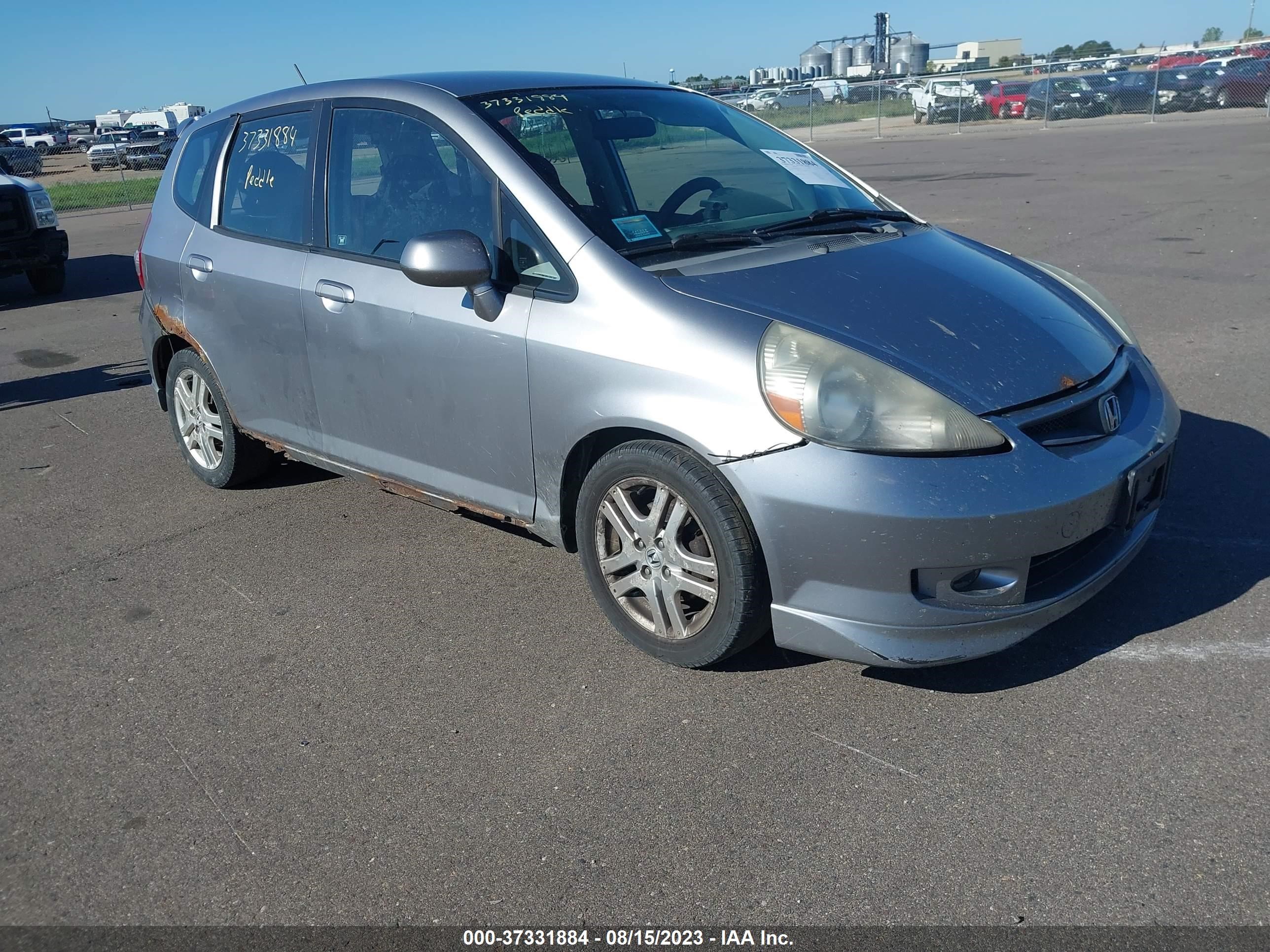 HONDA FIT 2007 jhmgd386x7s024753