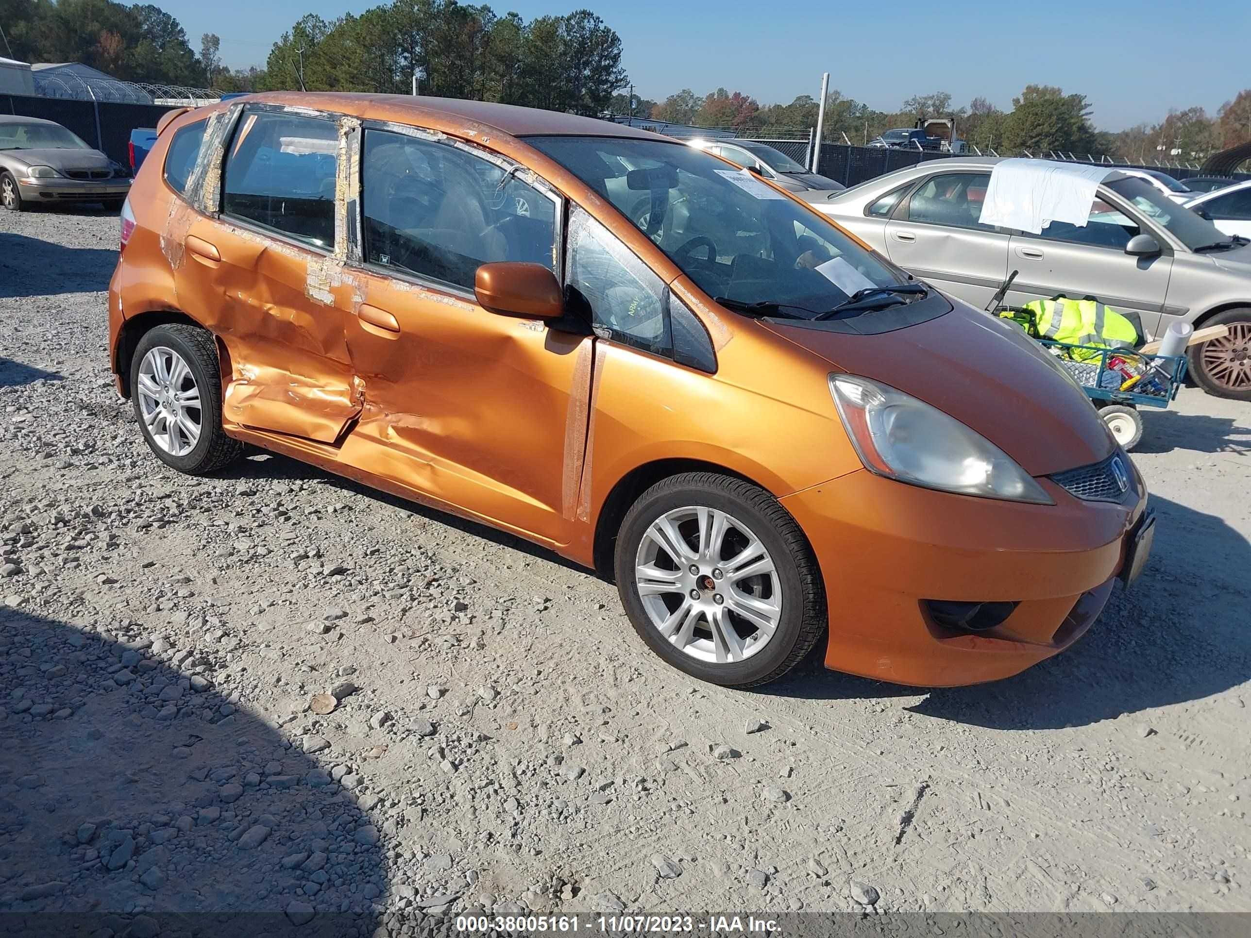 HONDA FIT 2009 jhmge88409s075271