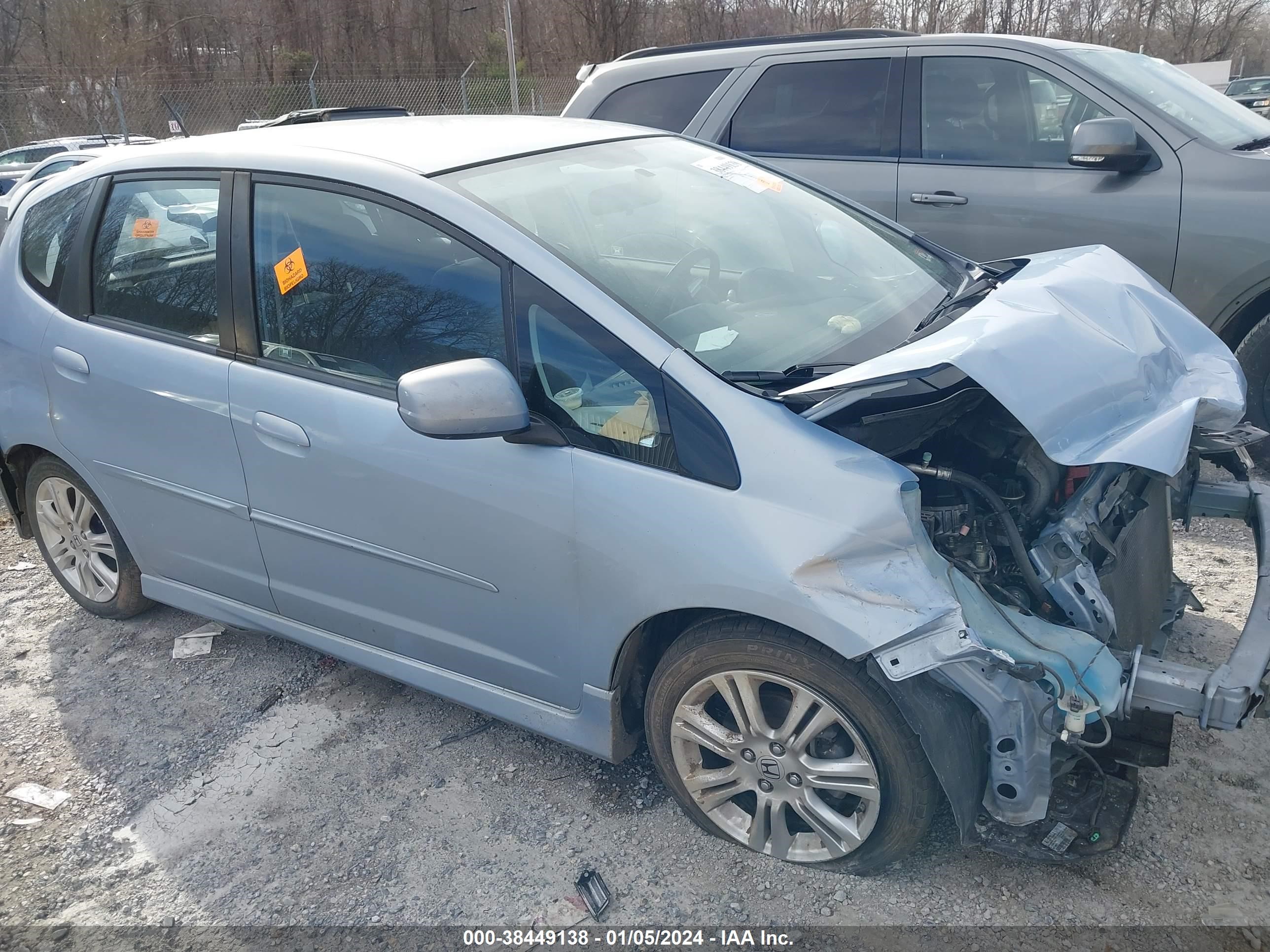 HONDA FIT 2009 jhmge88429s019994