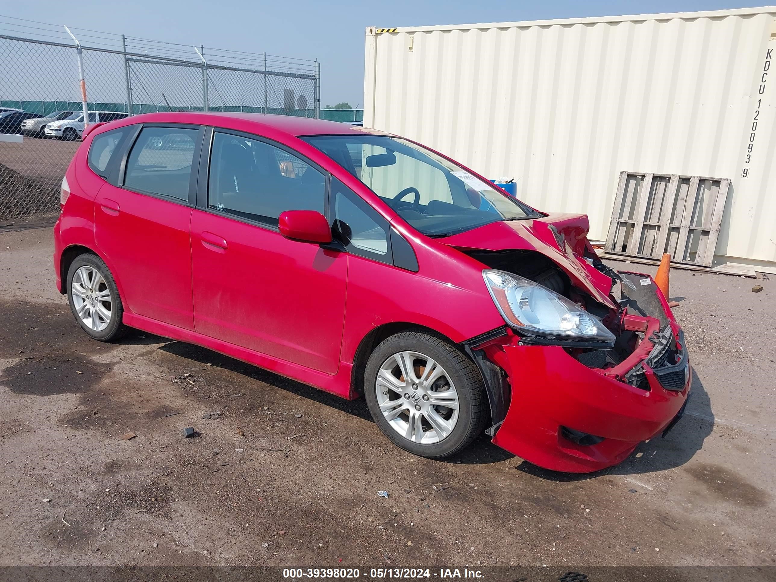 HONDA FIT 2009 jhmge88489s038906