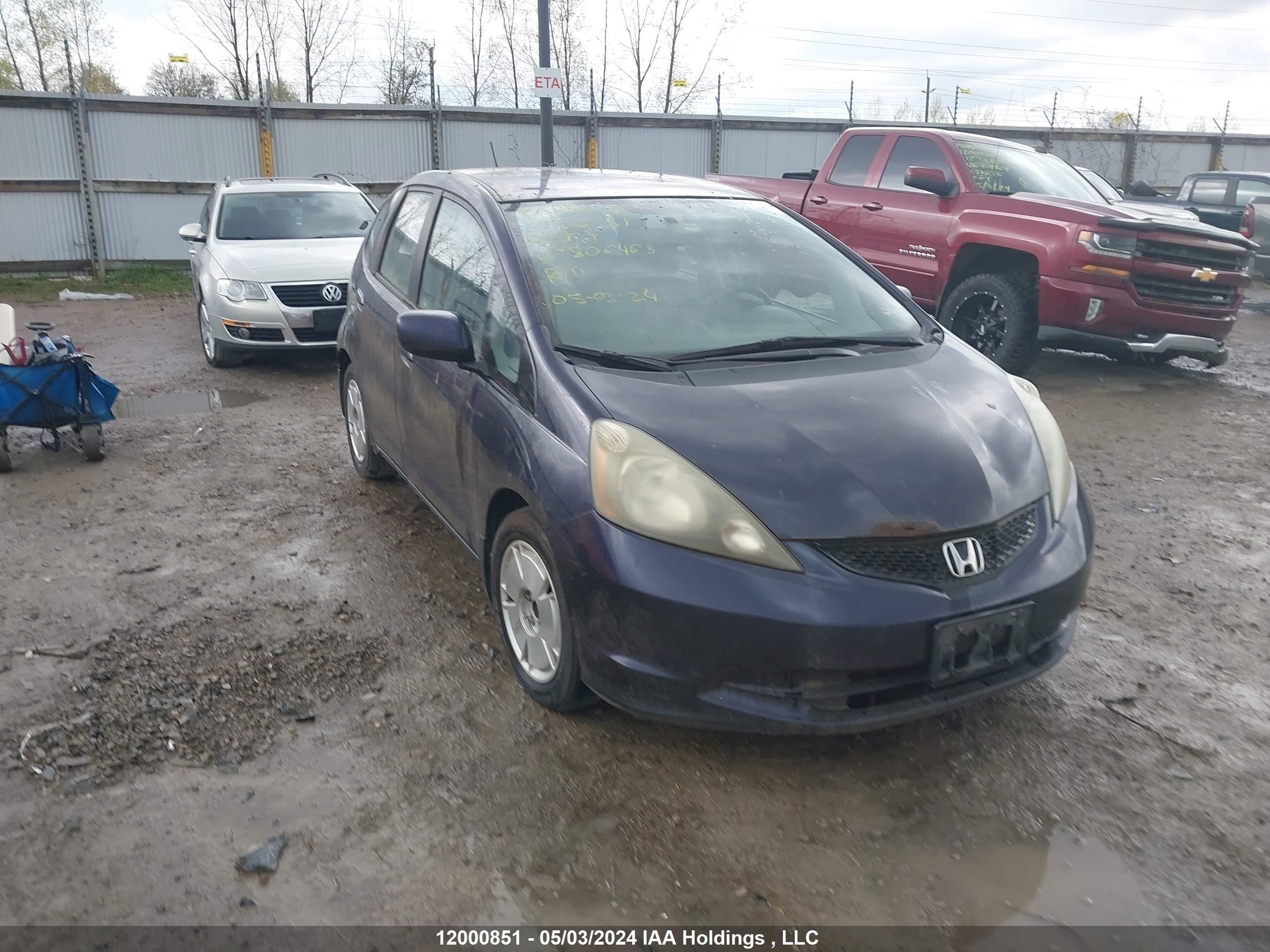 HONDA FIT 2009 jhmge88559s806463