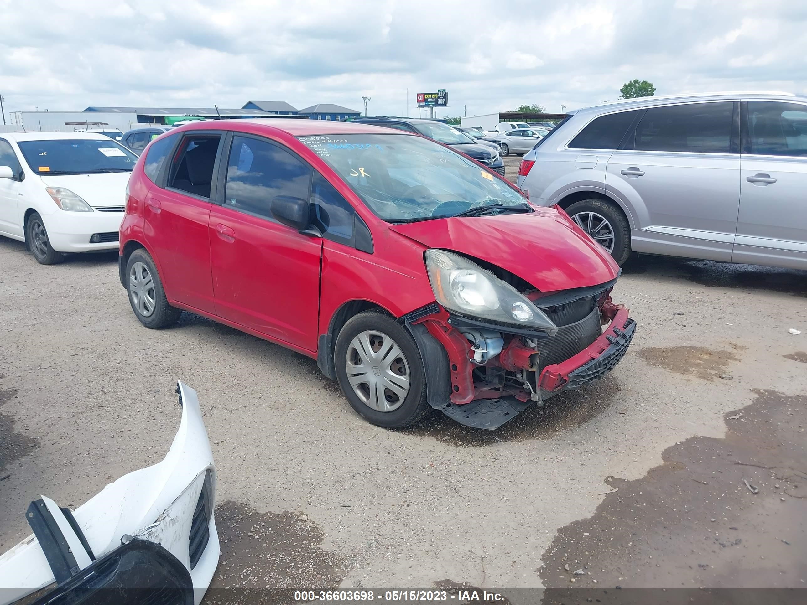 HONDA FIT 2011 jhmge8h35bs008503