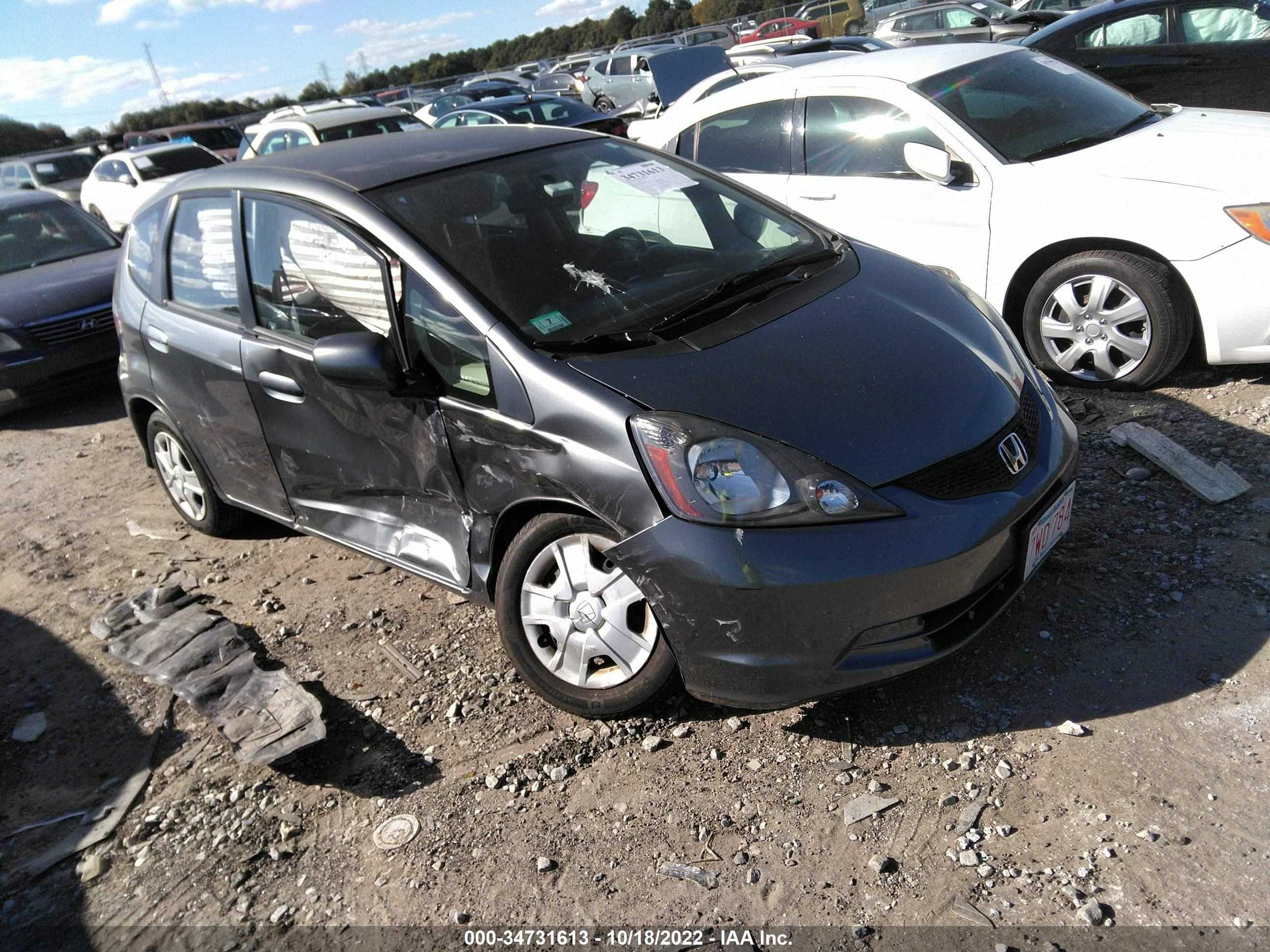 HONDA FIT 2013 jhmge8h36dc083370