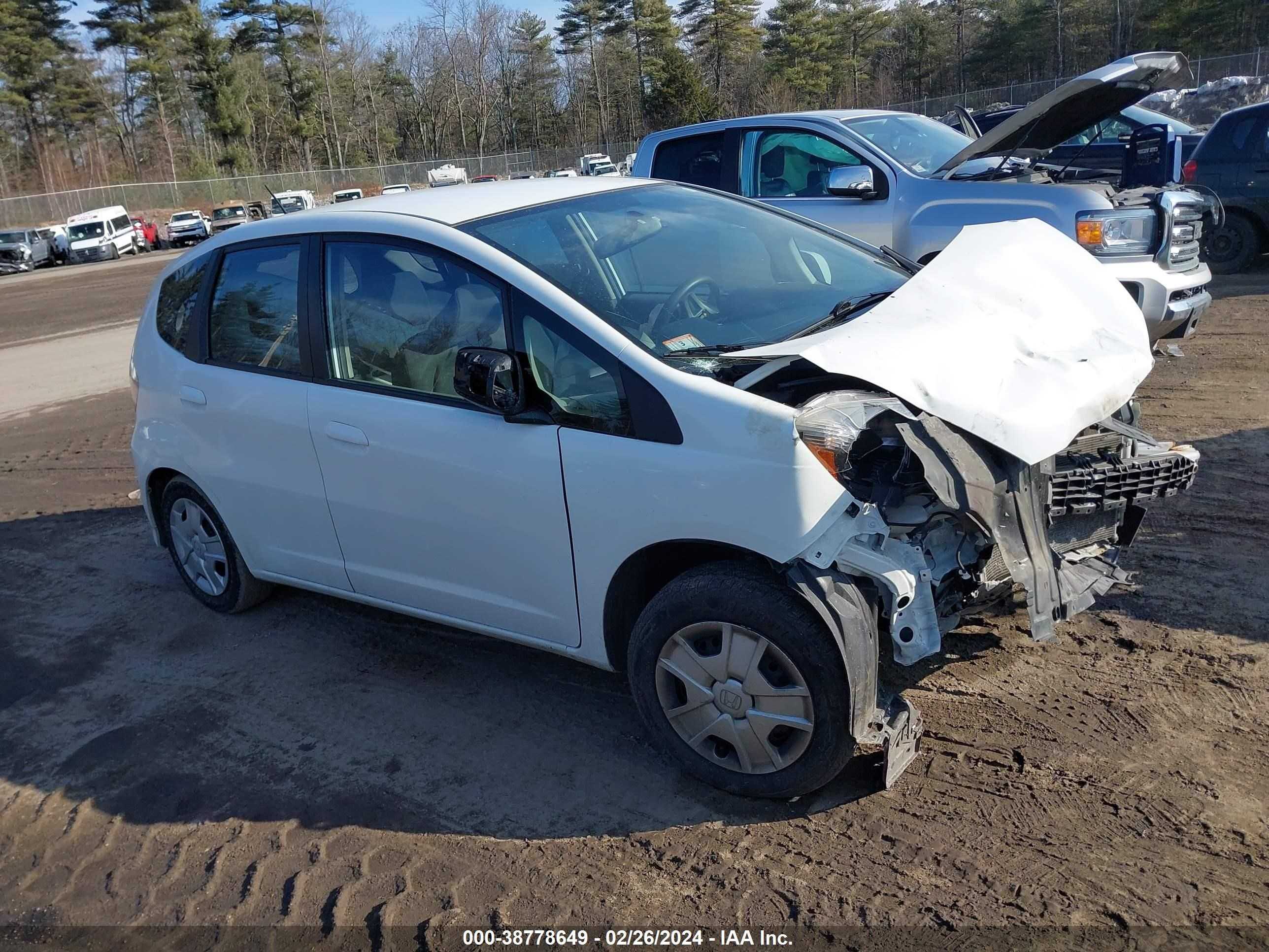 HONDA FIT 2013 jhmge8h37dc078646