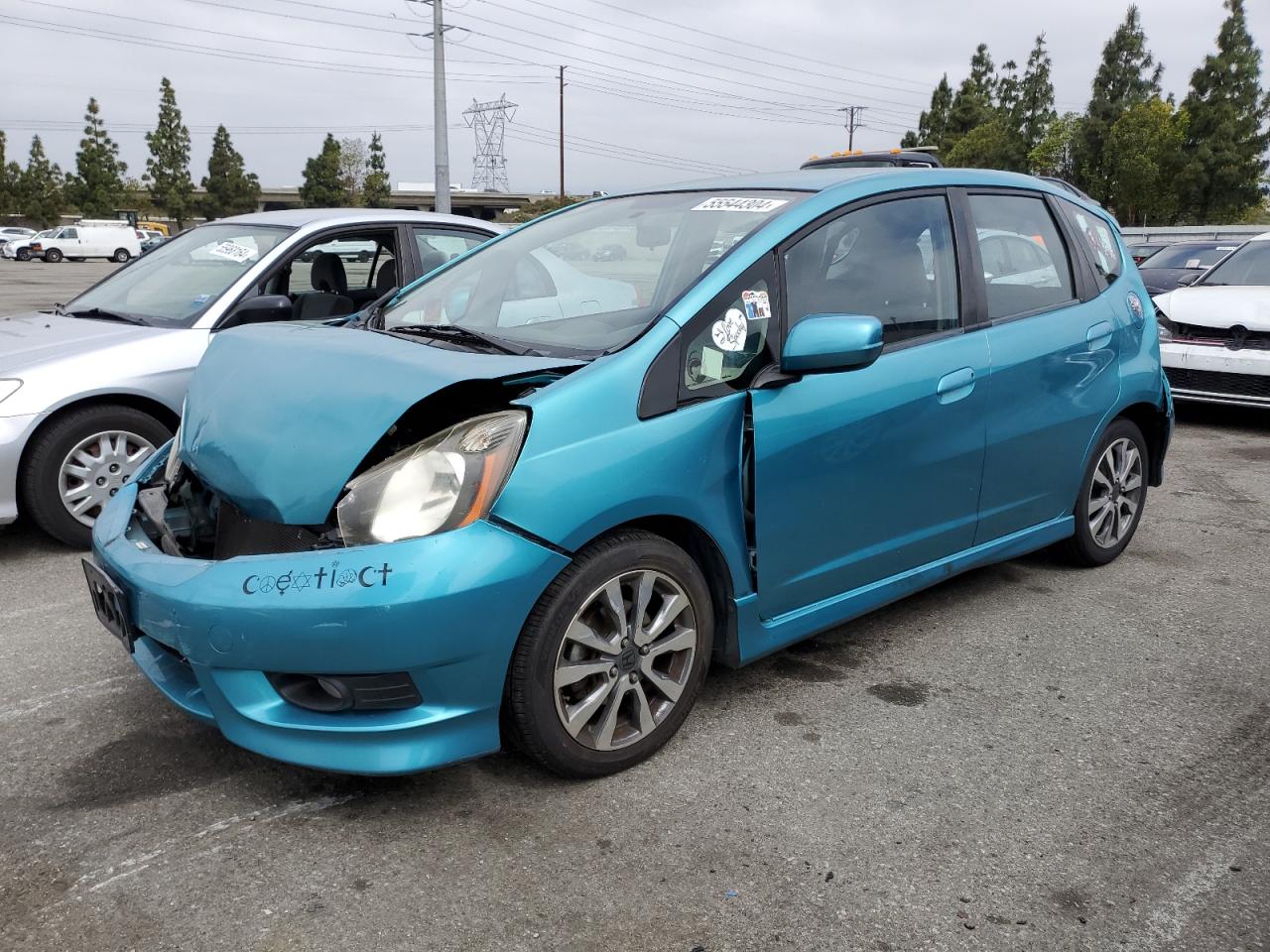 HONDA FIT 2012 jhmge8h59cc005780