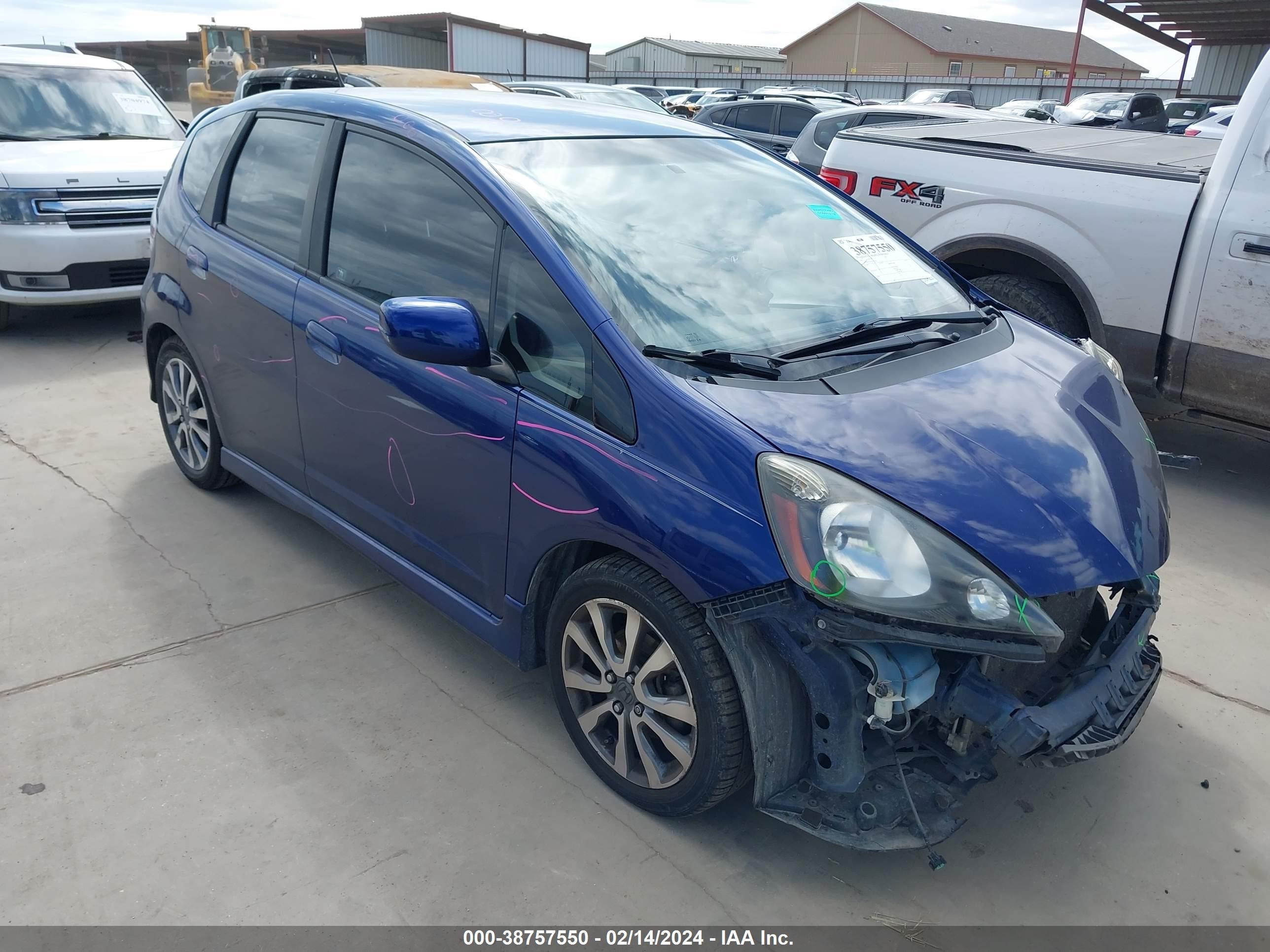 HONDA FIT 2013 jhmge8h59dc066001