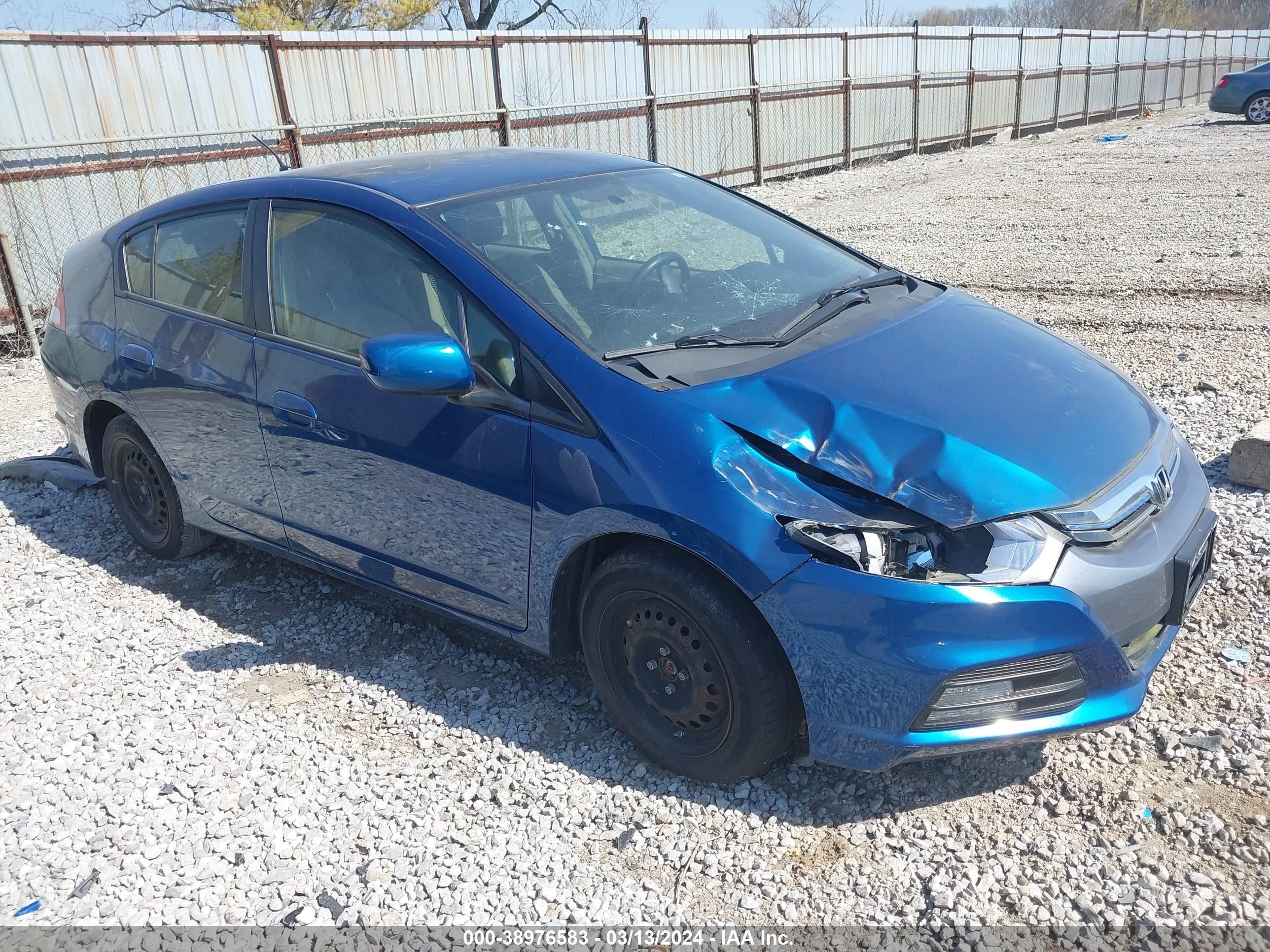 HONDA INSIGHT 2013 jhmze2h33ds005916