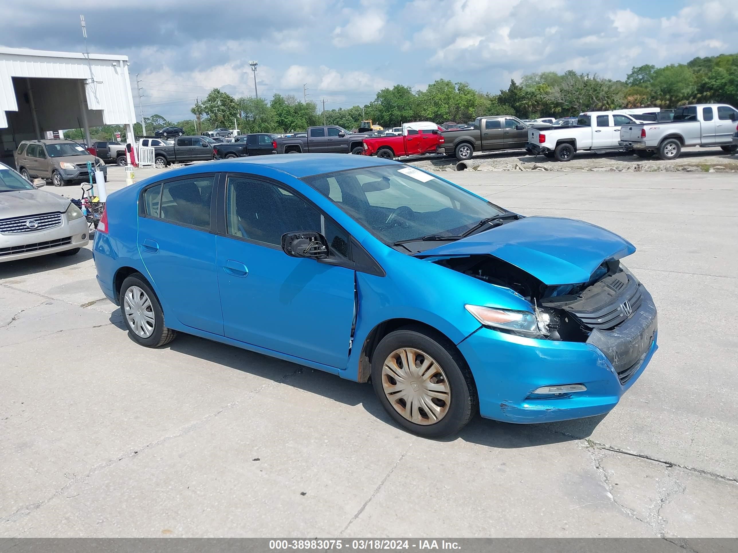 HONDA INSIGHT 2011 jhmze2h38bs005262