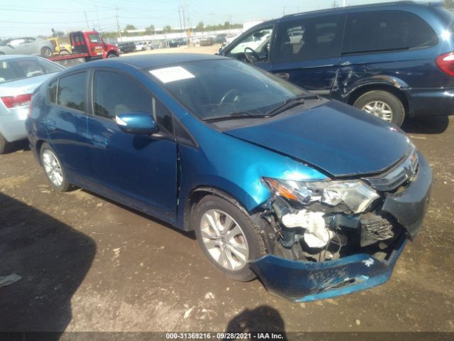 HONDA INSIGHT 2012 jhmze2h73cs003410