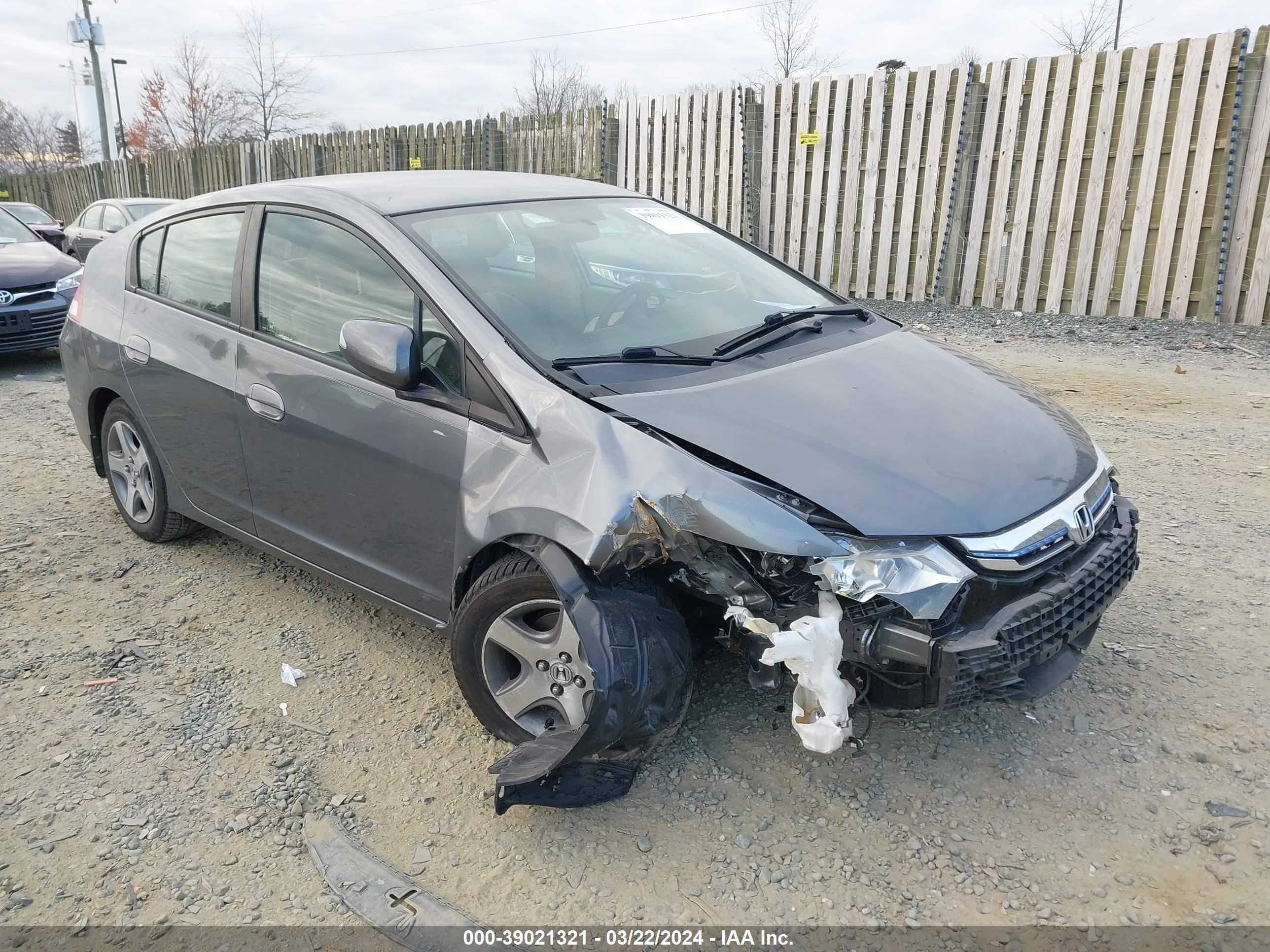 HONDA INSIGHT 2012 jhmze2h74cs004596