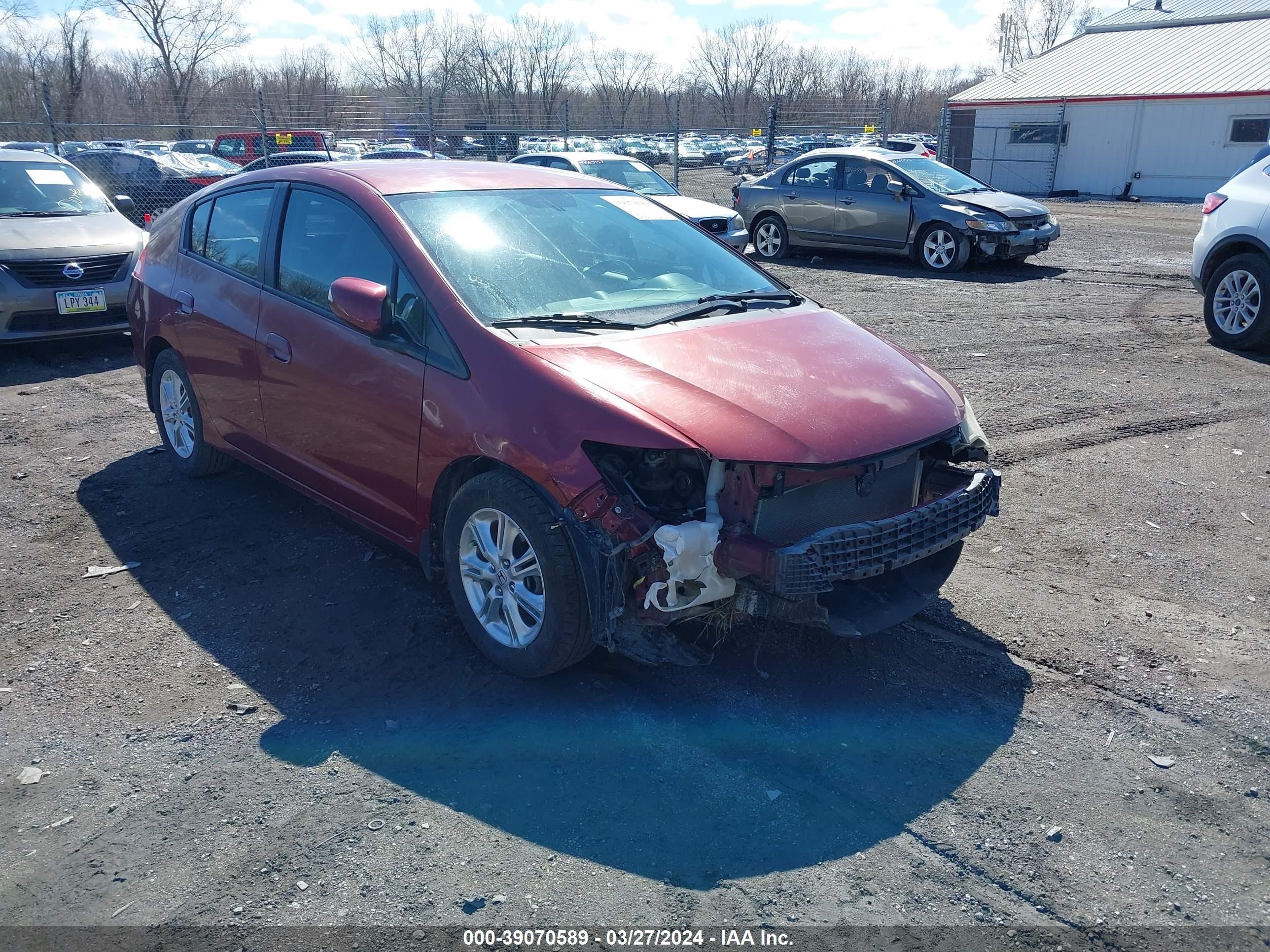 HONDA INSIGHT 2010 jhmze2h75as031352