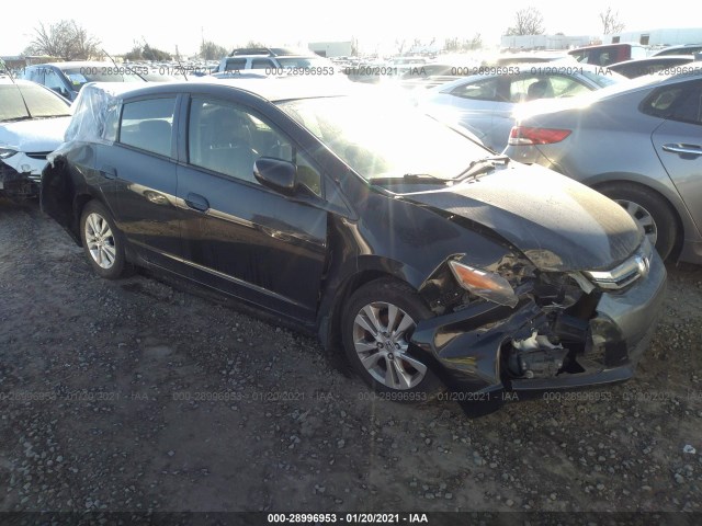 HONDA INSIGHT 2013 jhmze2h76ds001202