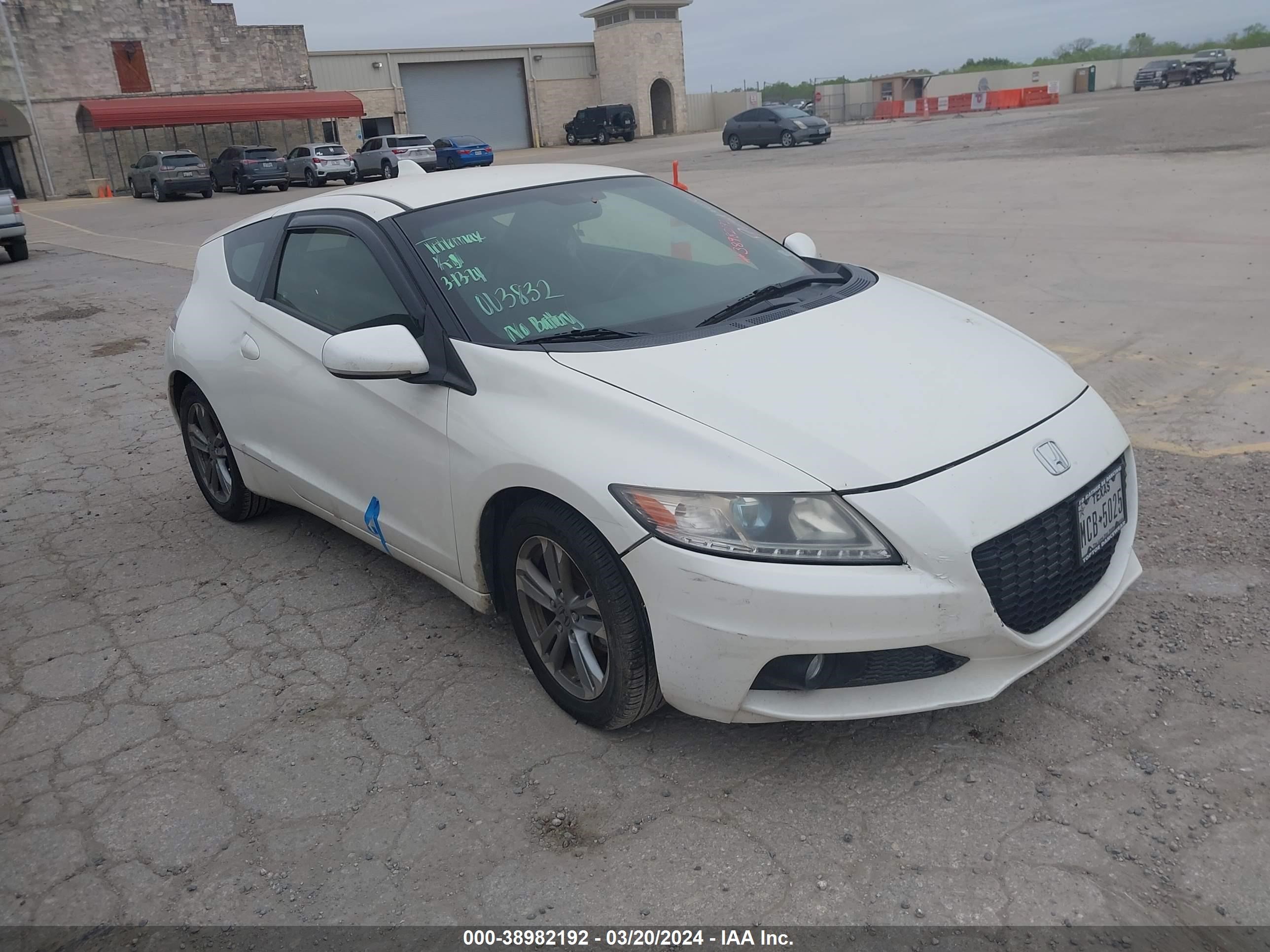 HONDA CR-Z 2013 jhmzf1d6xds003832