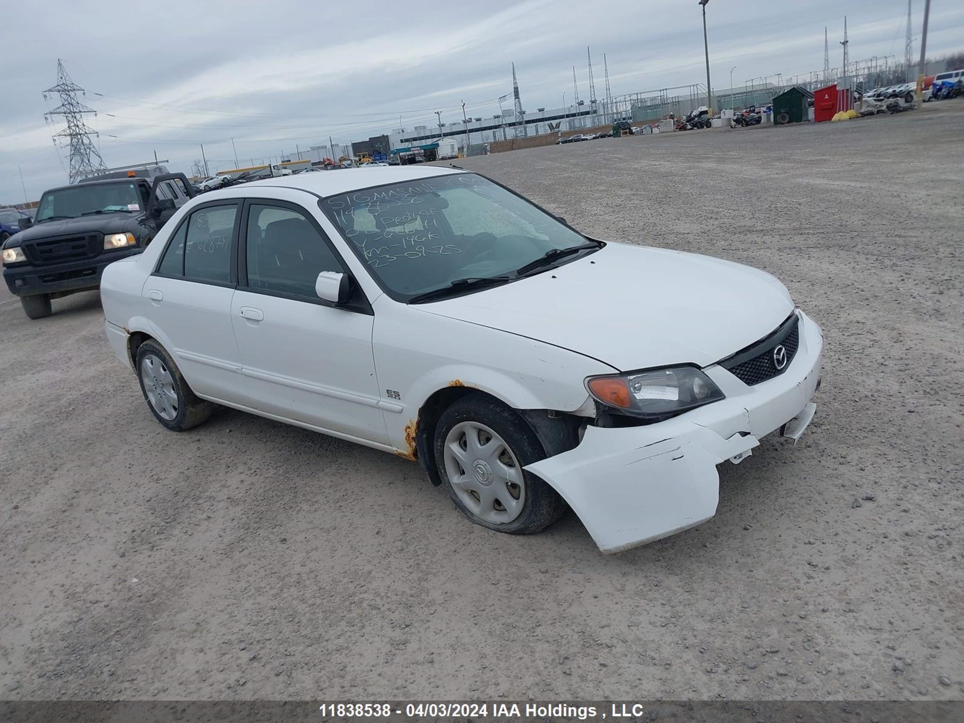 MAZDA PROTEGE 2002 jm1bj225321628741