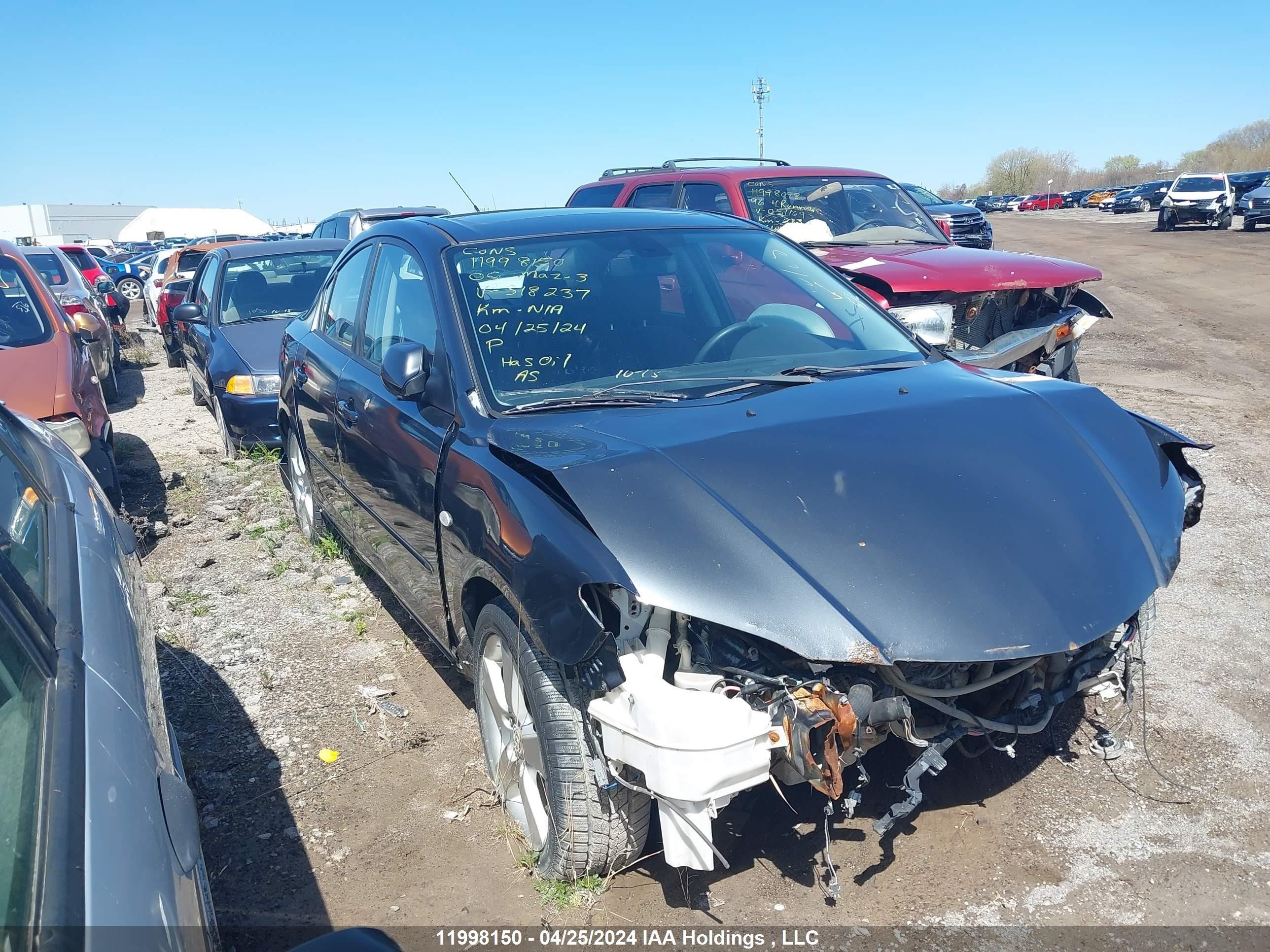 MAZDA 3 2005 jm1bk123651318237