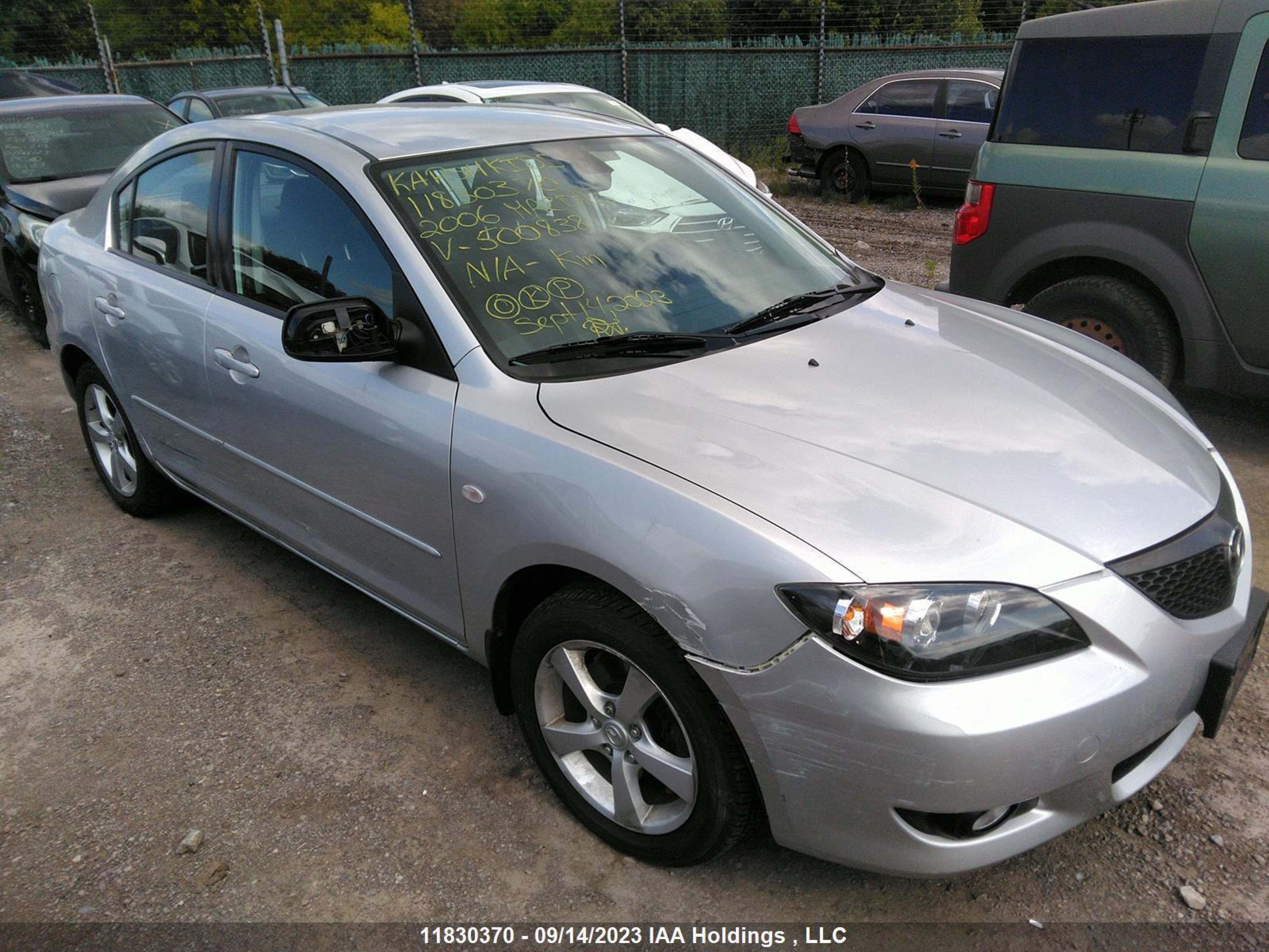 MAZDA 3 2006 jm1bk123961500838