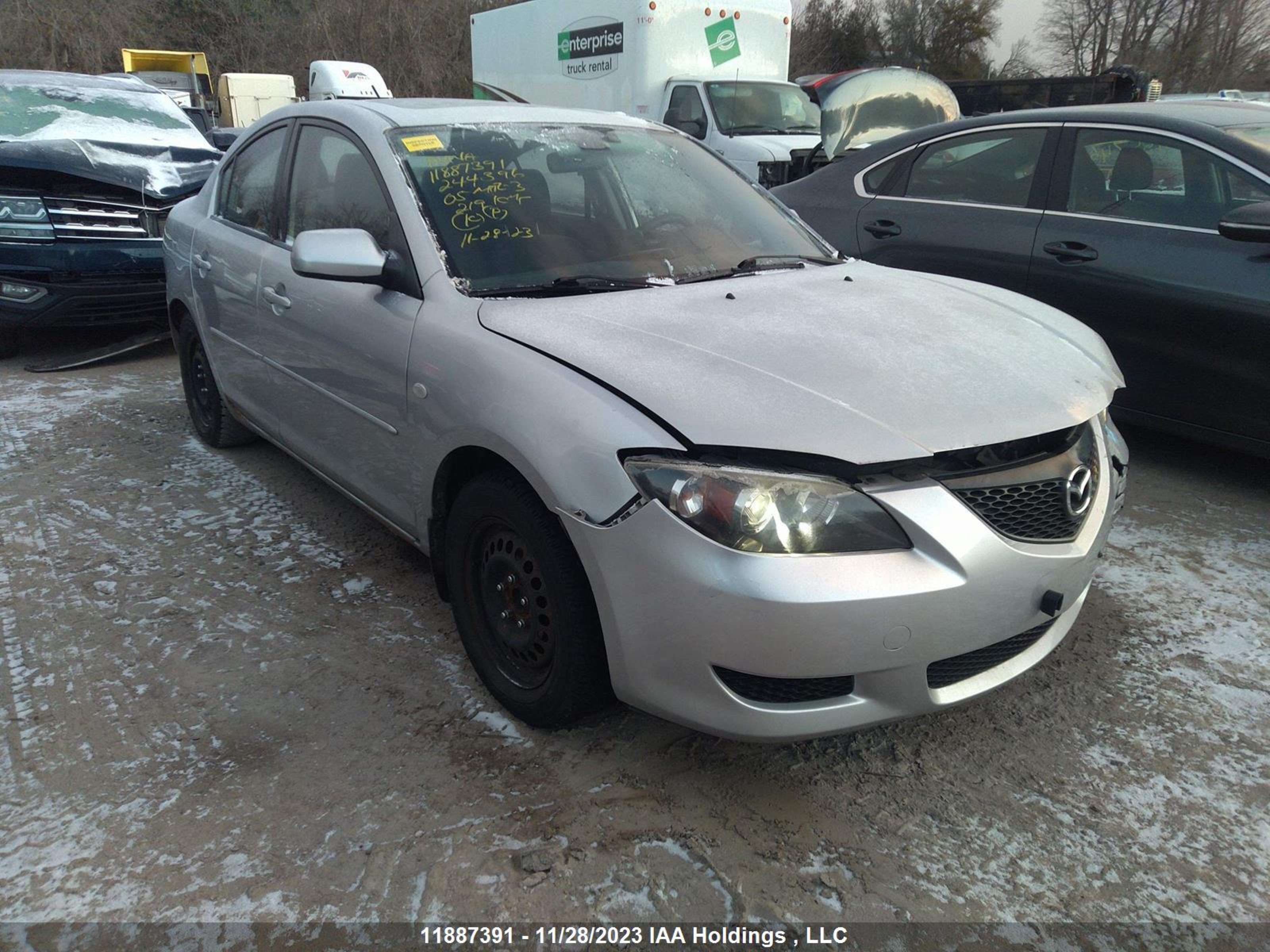 MAZDA 3 2005 jm1bk12f351244396