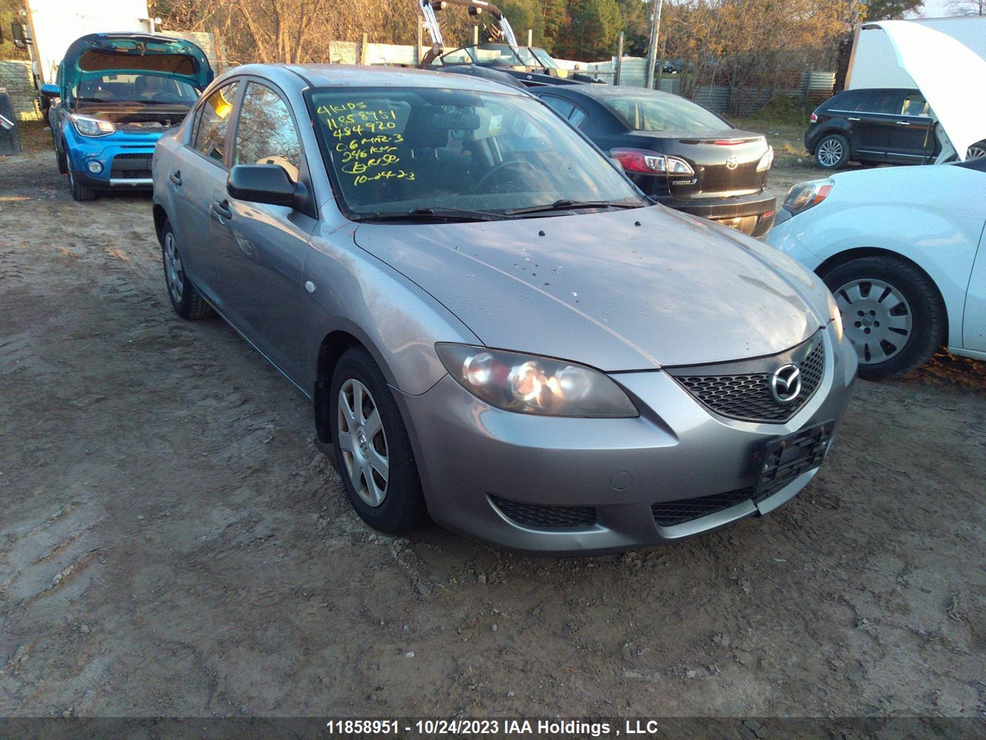 MAZDA 3 2006 jm1bk12f861484920