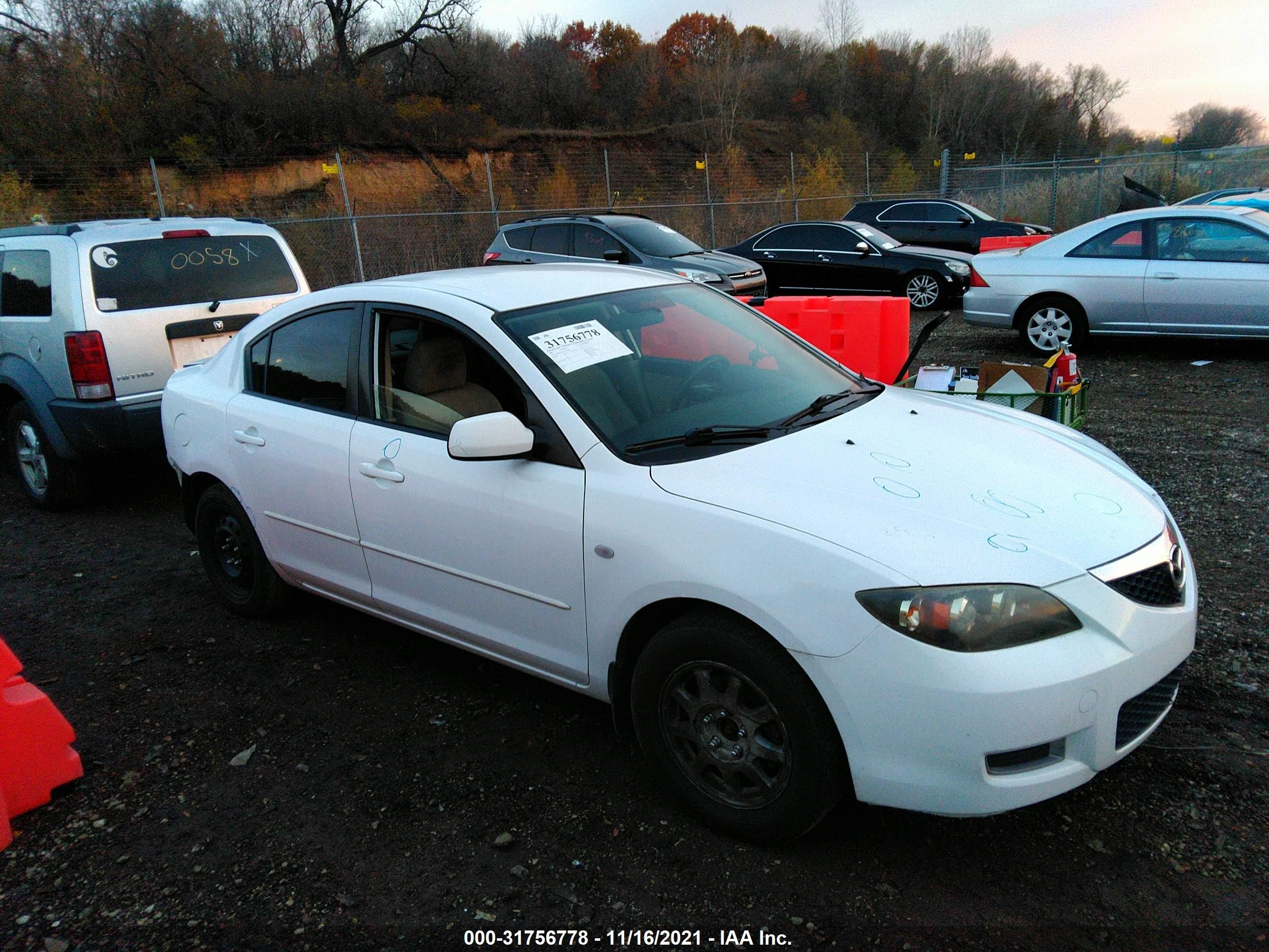 MAZDA 3 2007 jm1bk12fx71641851