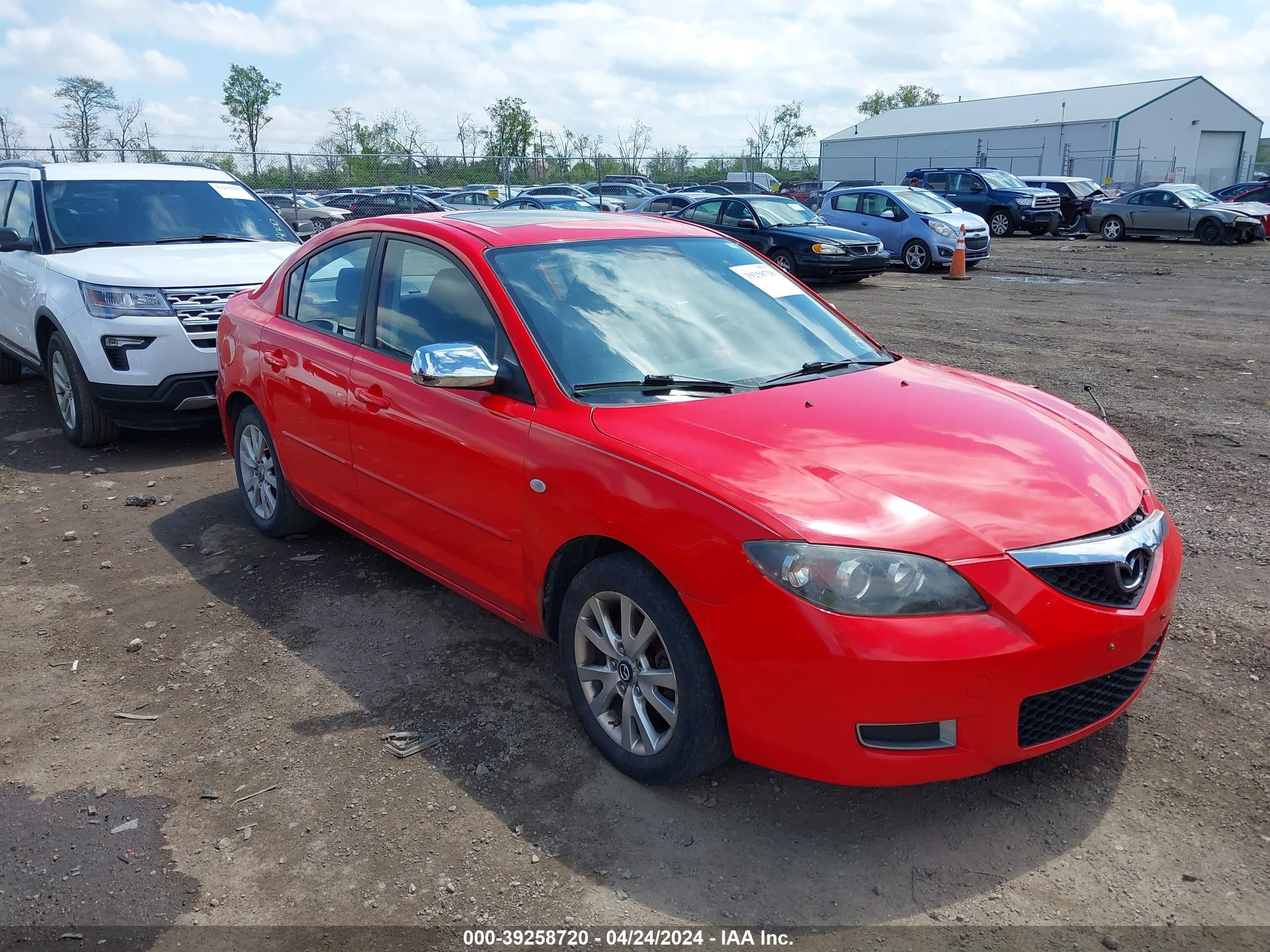 MAZDA 3 2007 jm1bk12fx71664546