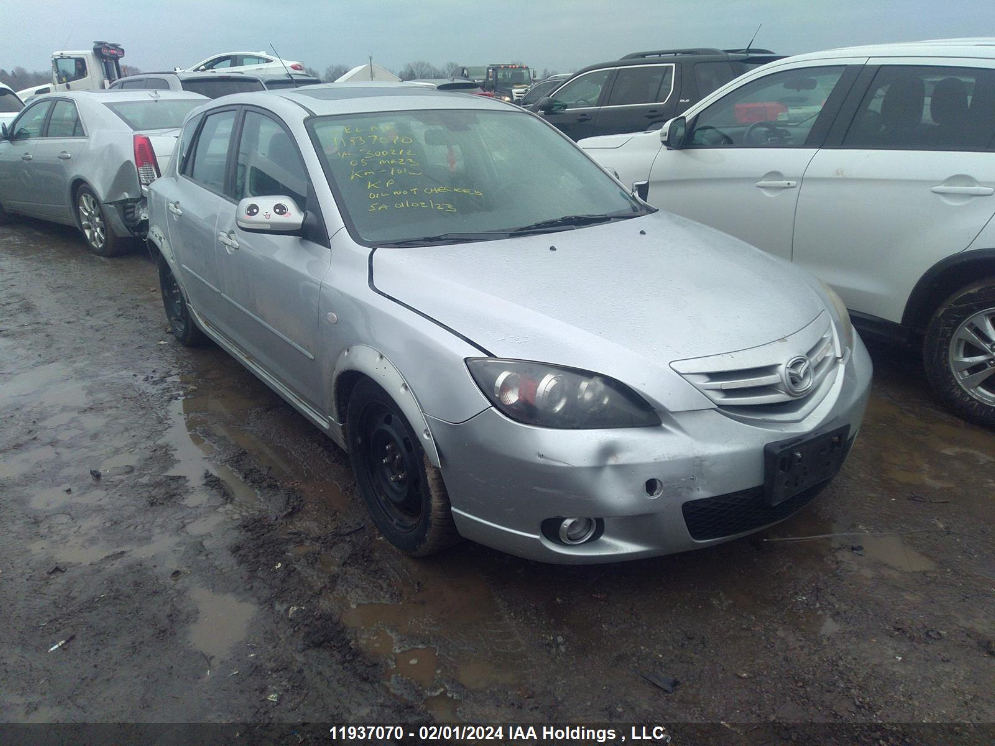 MAZDA 3 2005 jm1bk143351300212