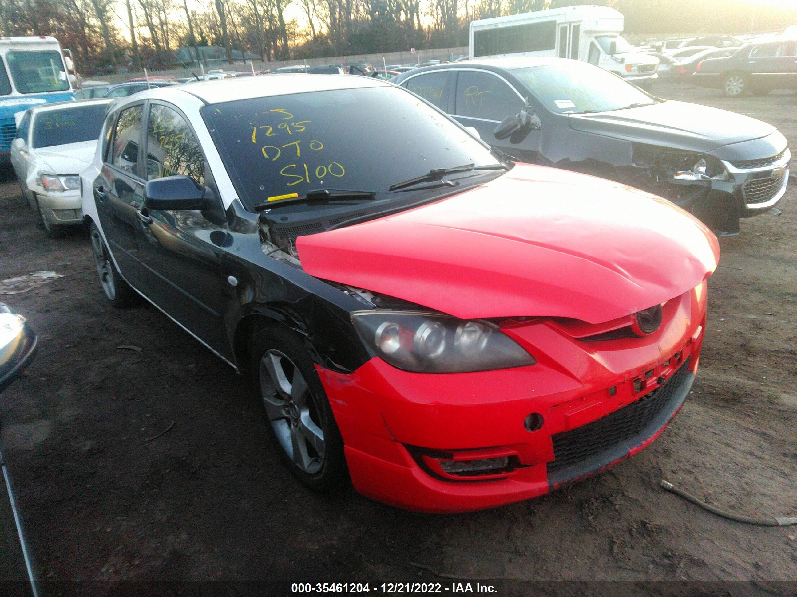 MAZDA 3 2007 jm1bk143x71764813