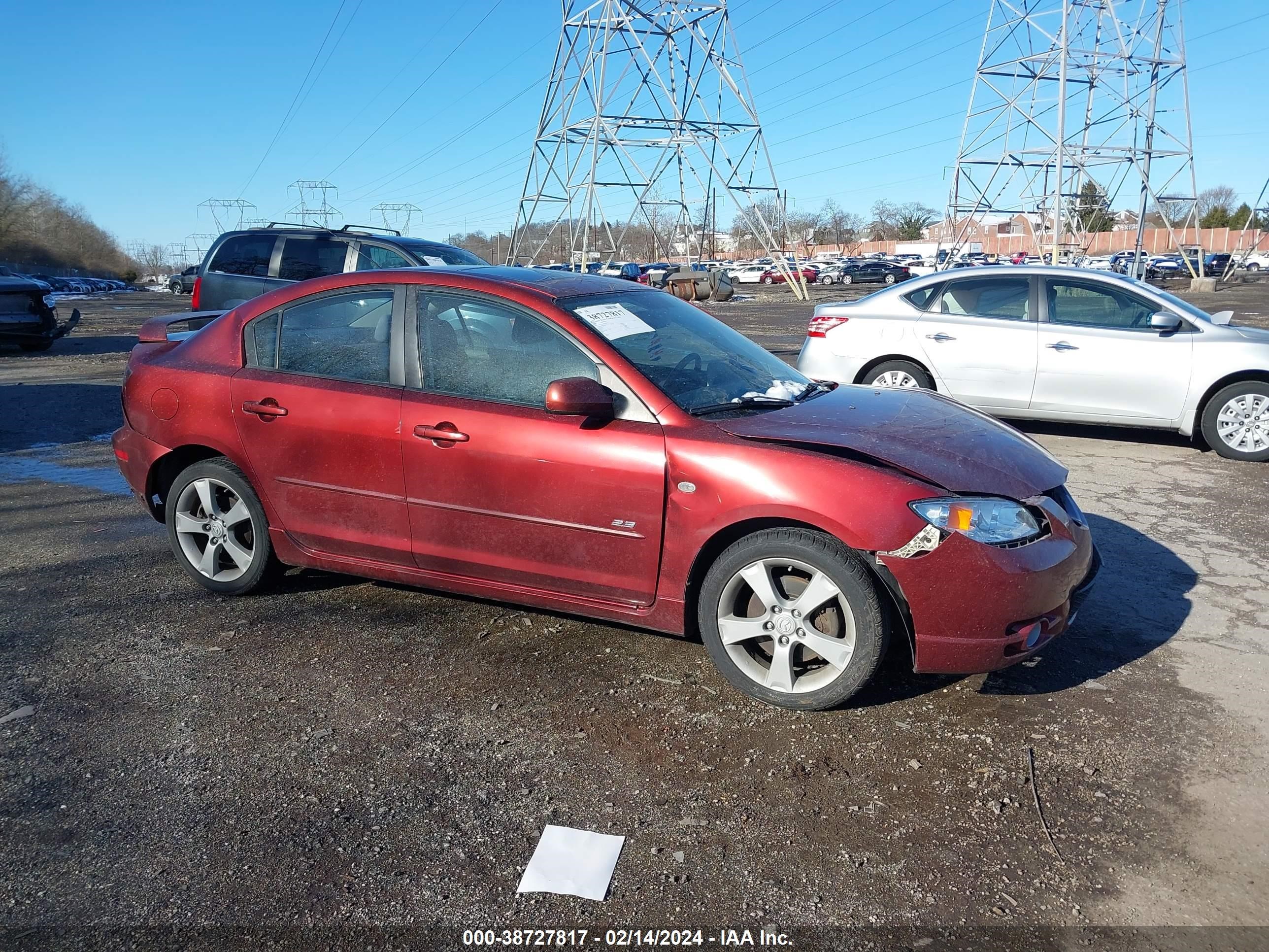 MAZDA 3 2006 jm1bk323561524484