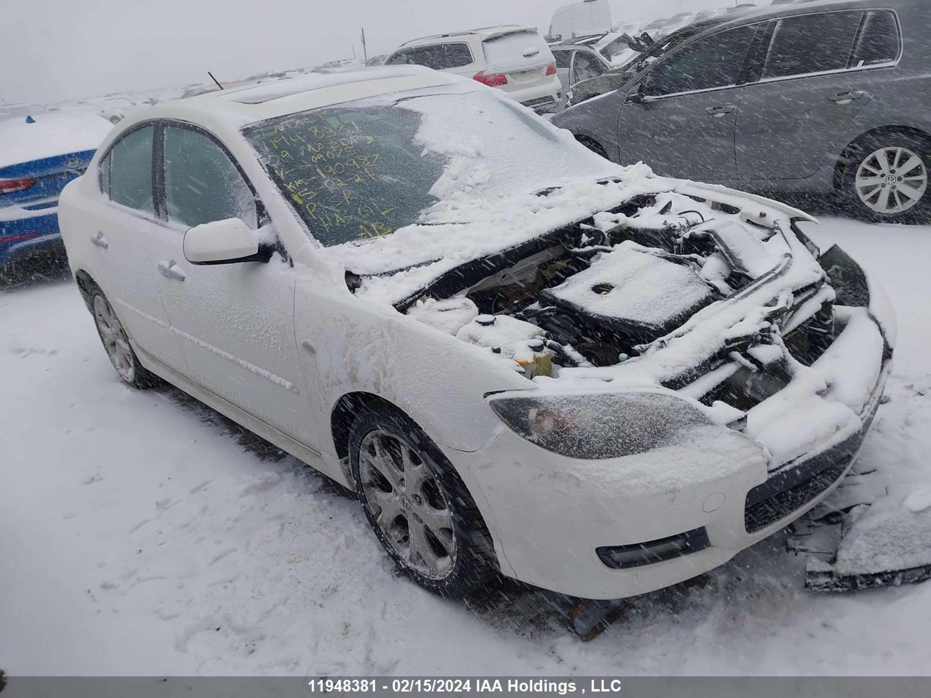 MAZDA 3 2009 jm1bk323791209075