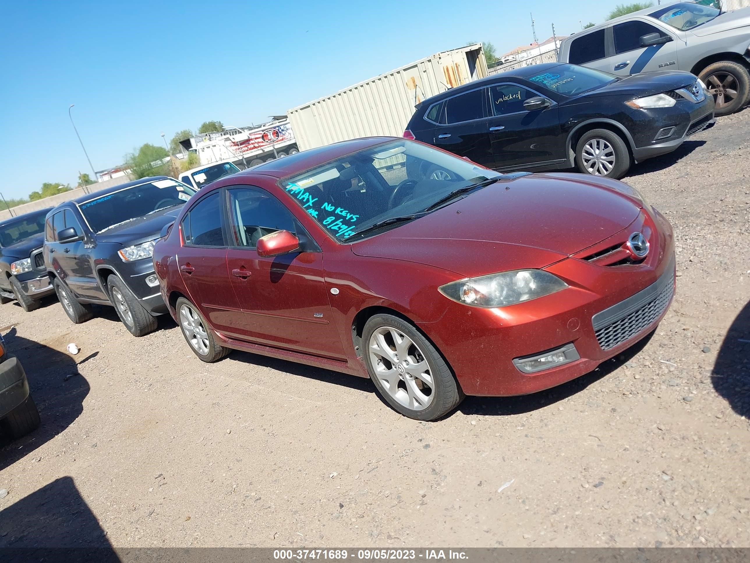 MAZDA 3 2008 jm1bk323x81105601