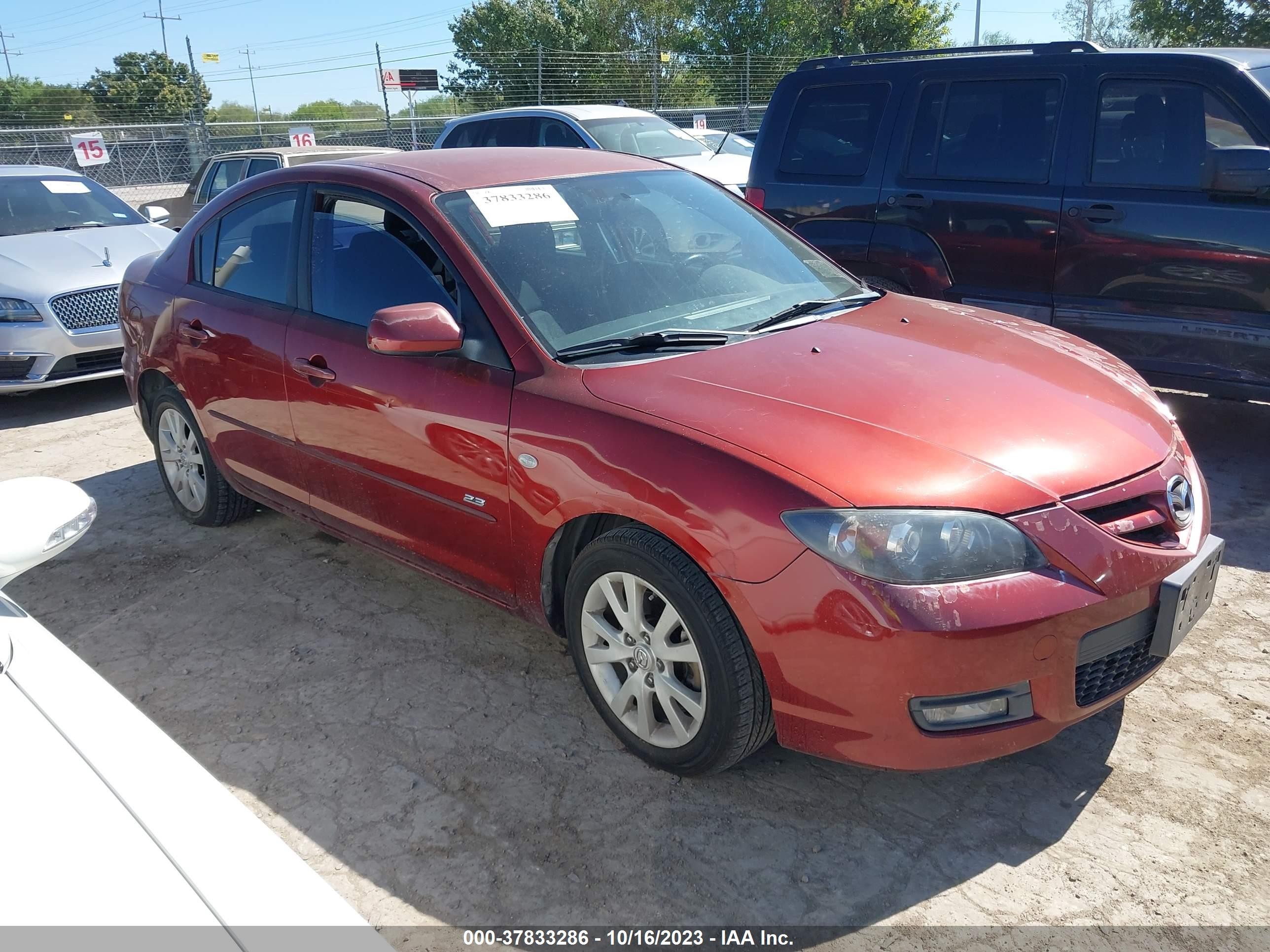 MAZDA 3 2008 jm1bk323x81110507