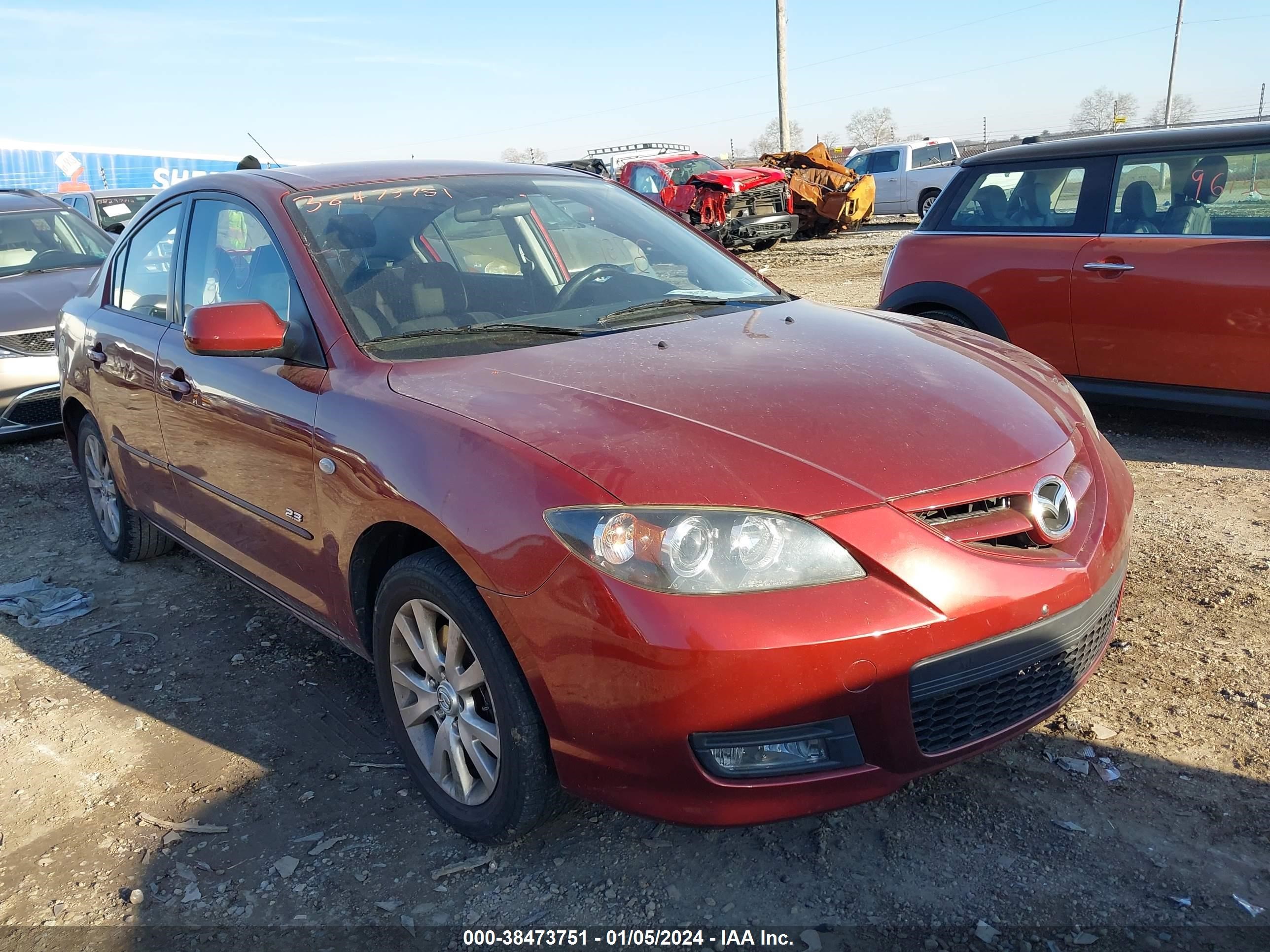 MAZDA 3 2008 jm1bk324581165827