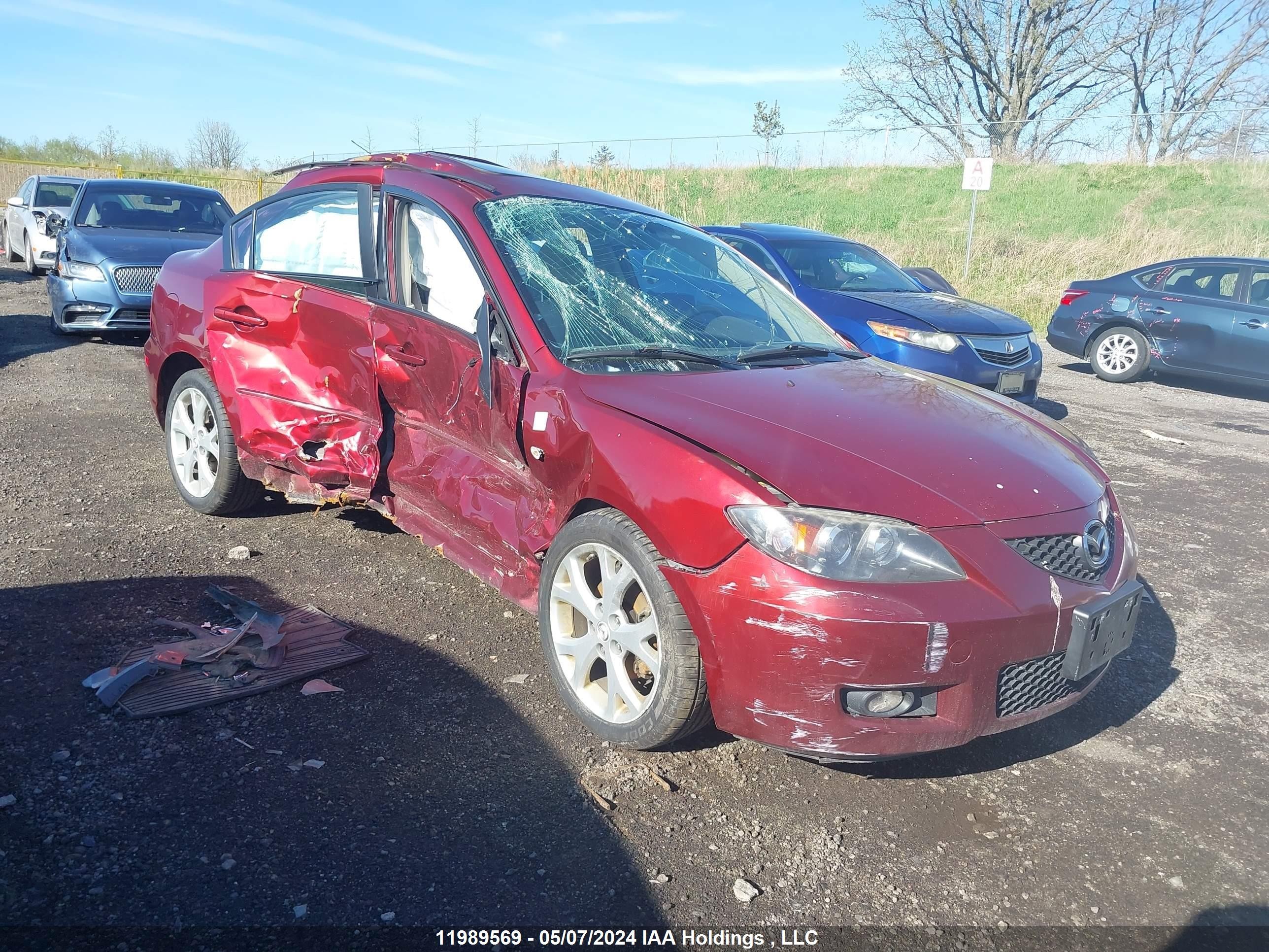 MAZDA 3 2008 jm1bk32f081120070