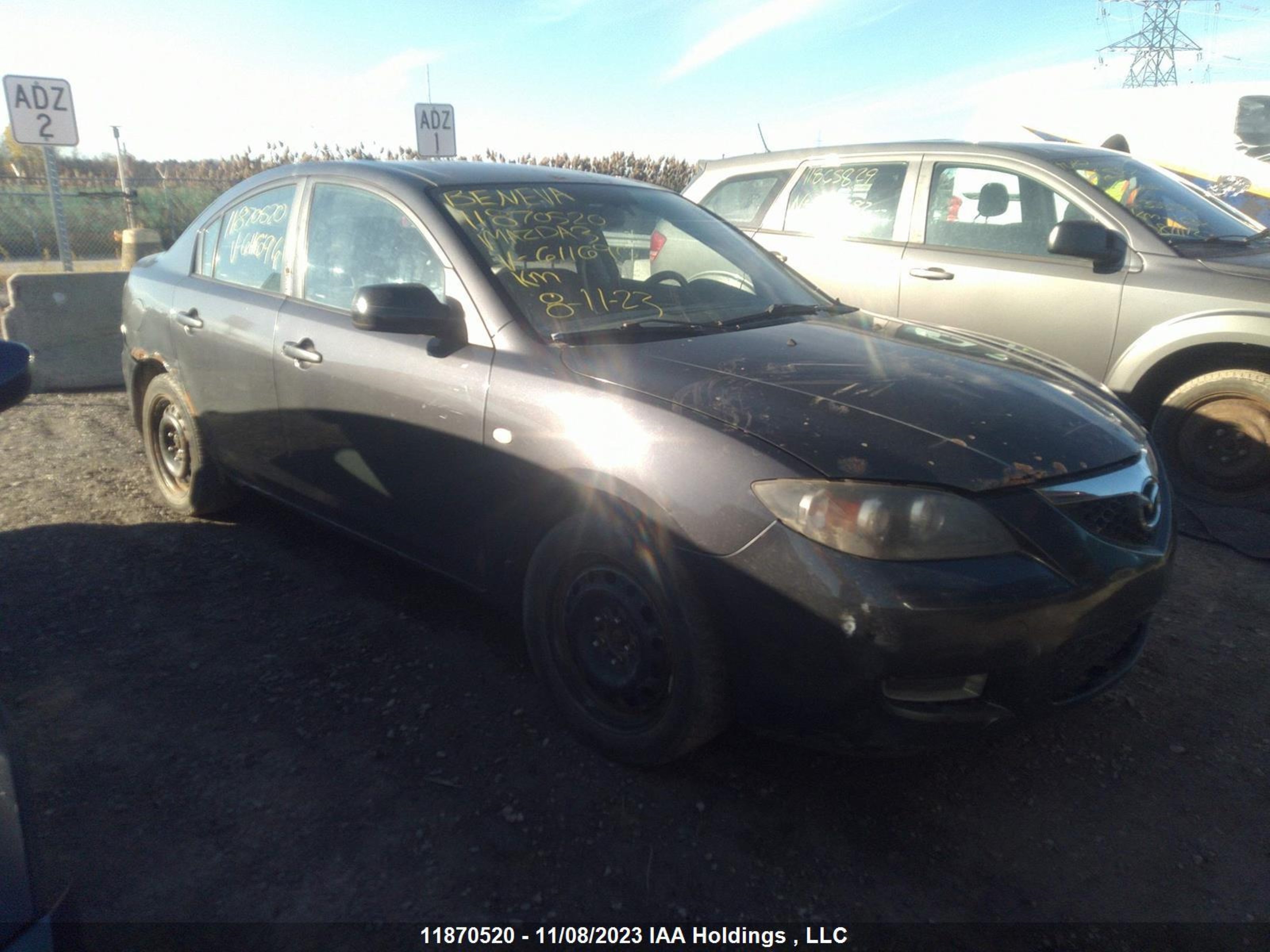 MAZDA 3 2007 jm1bk32f171611696