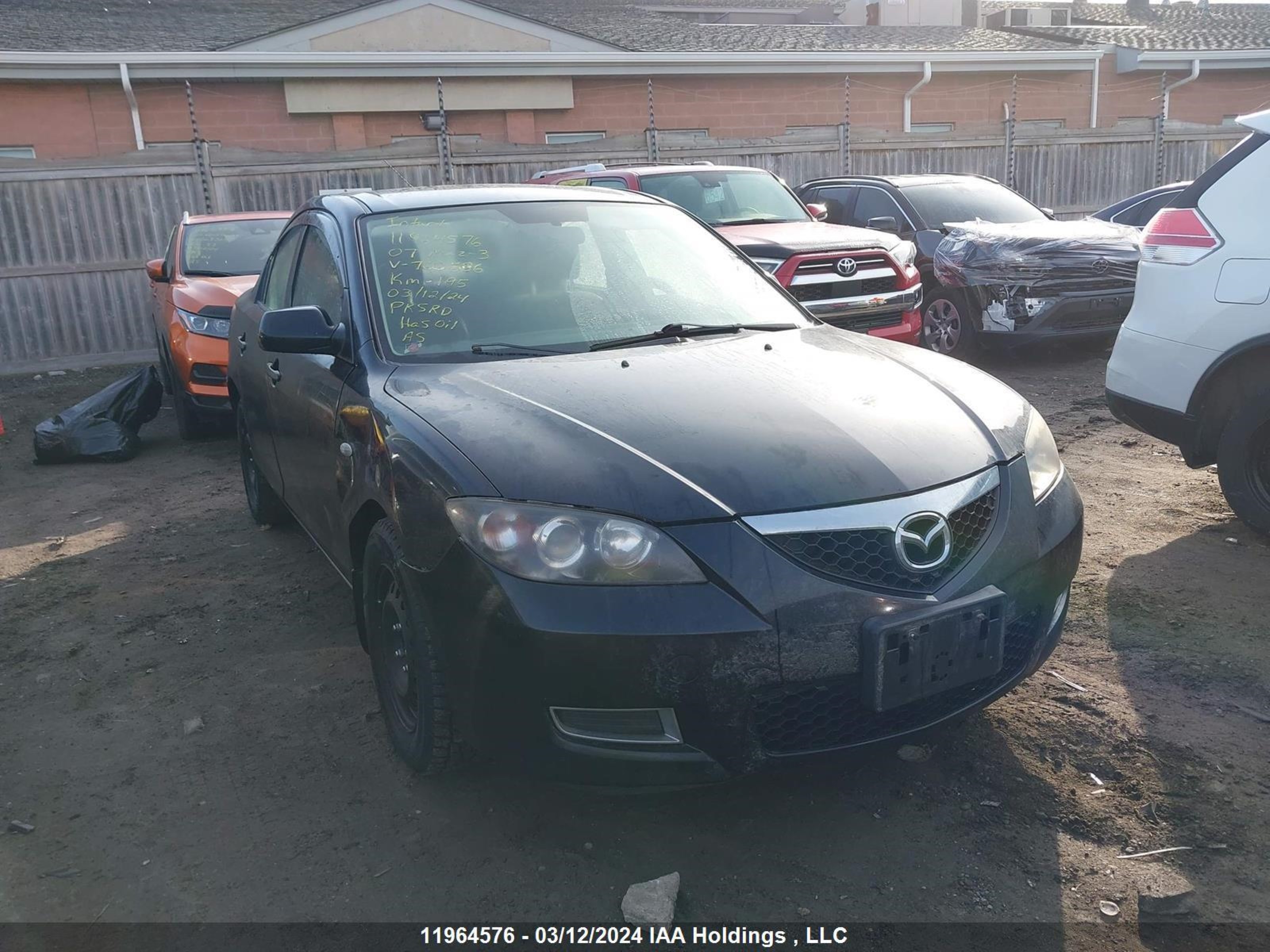 MAZDA 3 2007 jm1bk32f171700586