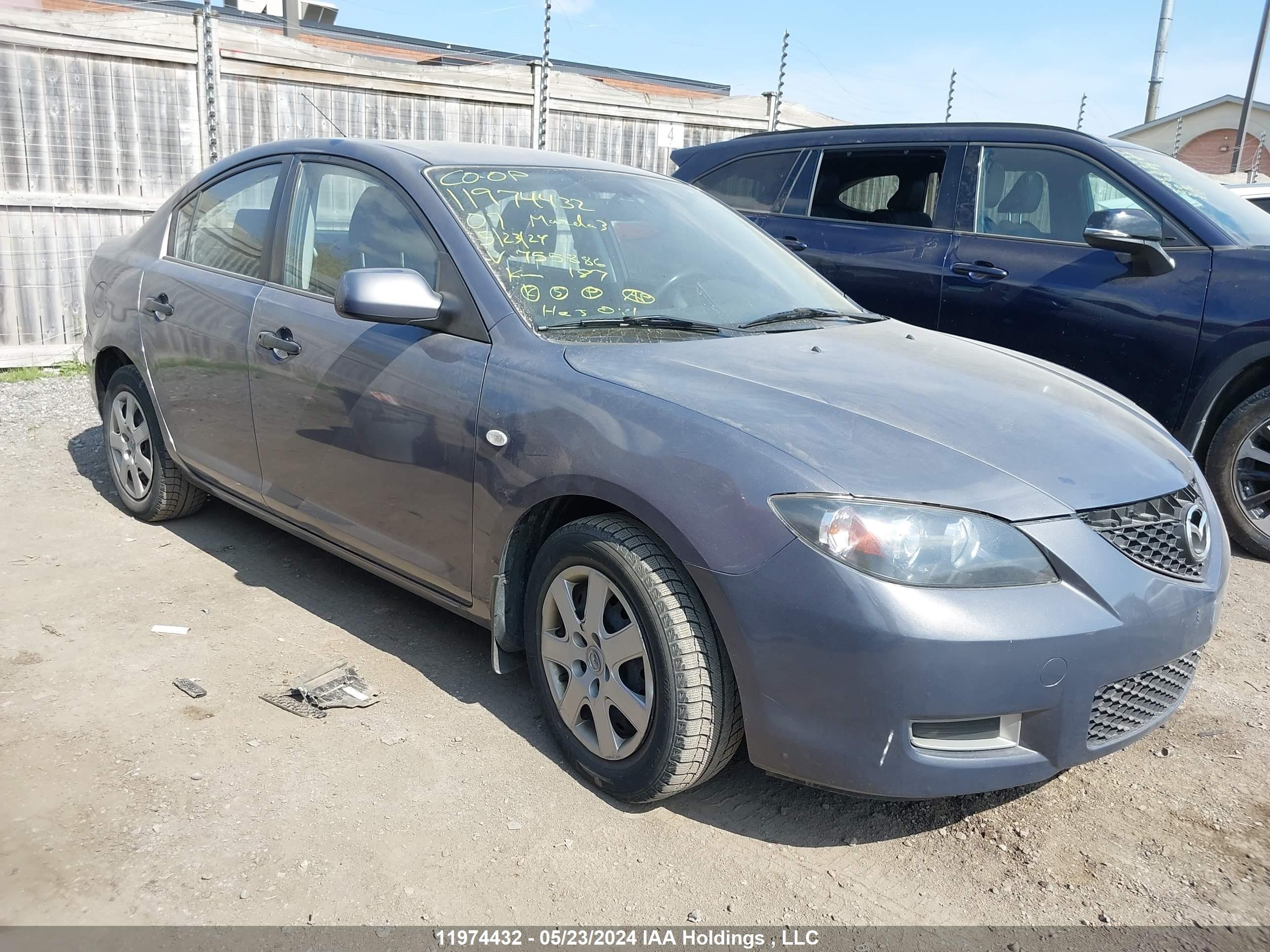 MAZDA 3 2007 jm1bk32f271755886