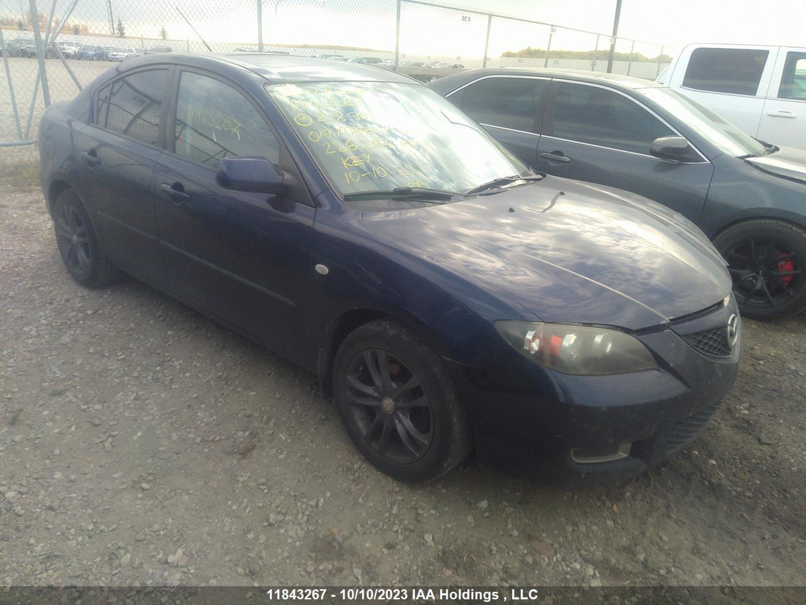 MAZDA 3 2009 jm1bk32f391218981