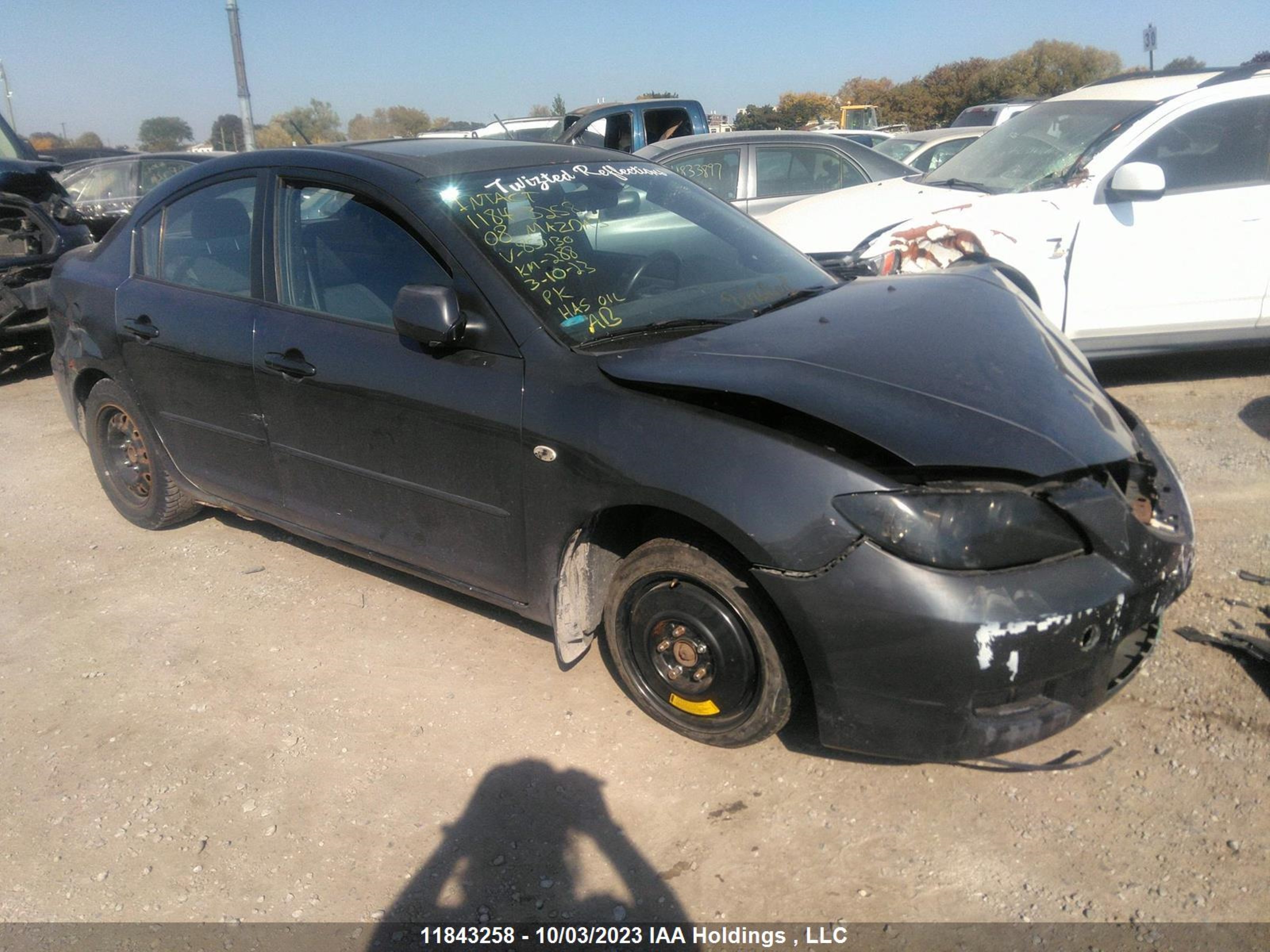 MAZDA 3 2008 jm1bk32f481850130