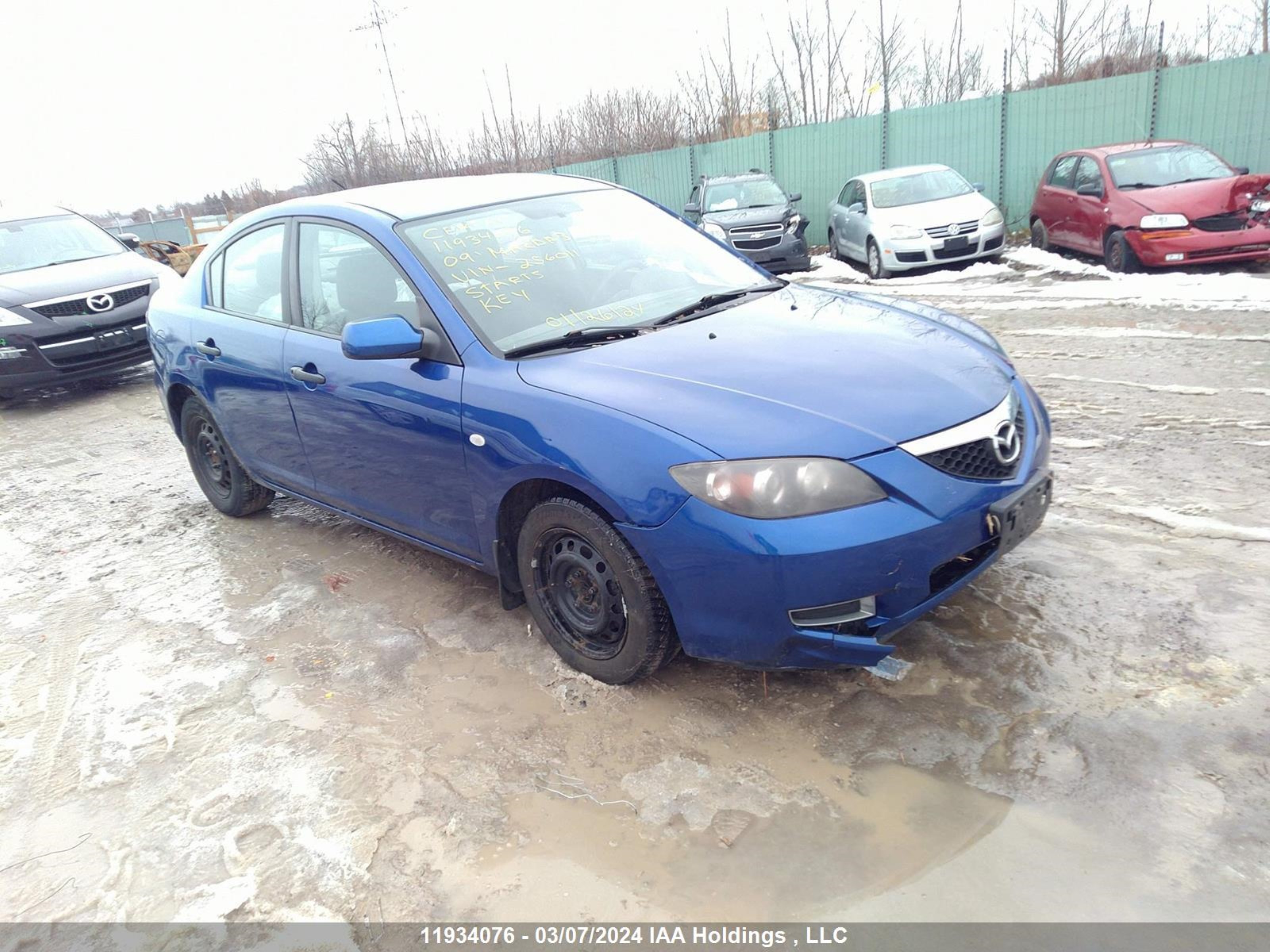 MAZDA 3 2009 jm1bk32f491256011