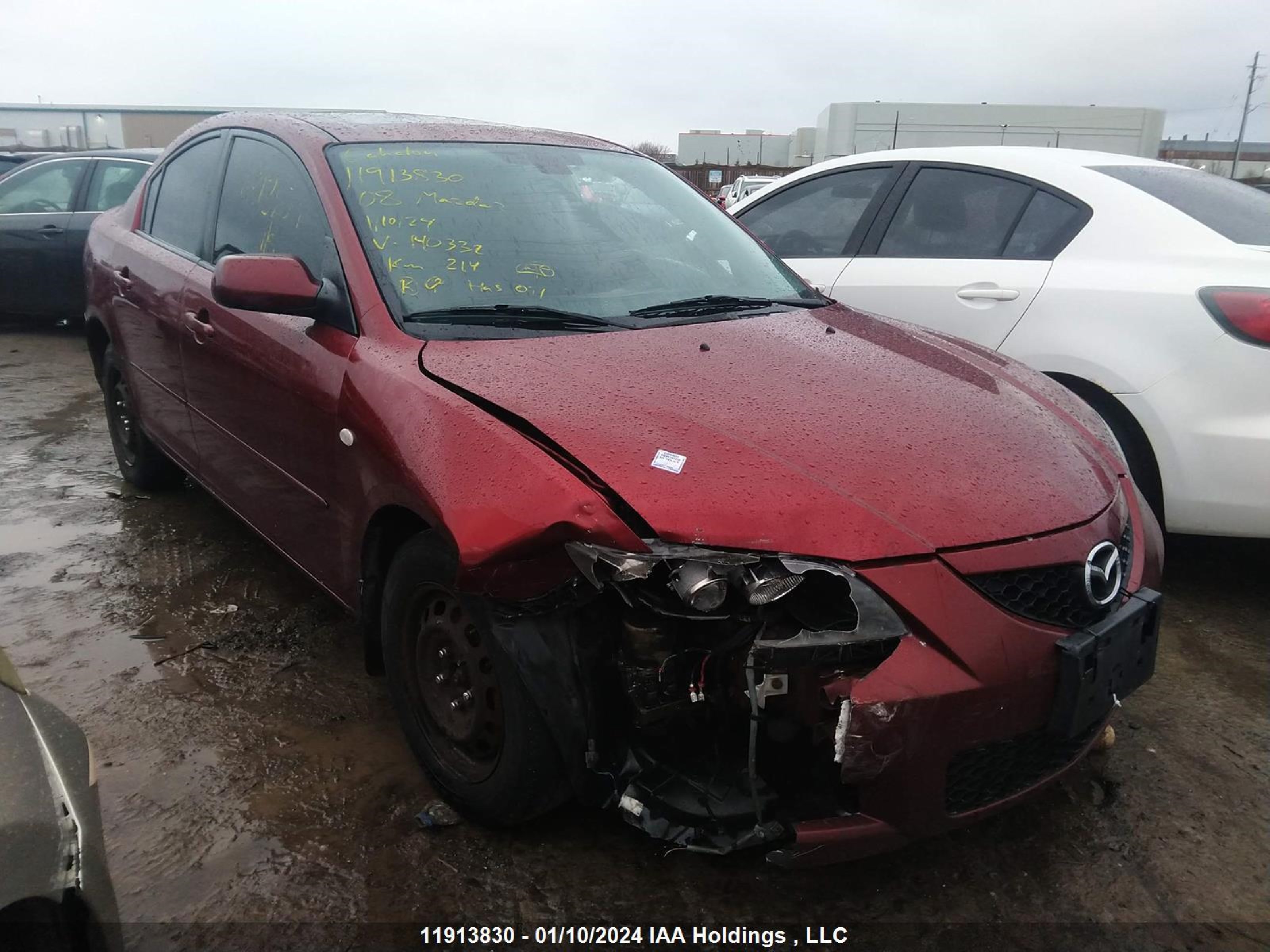 MAZDA 3 2008 jm1bk32f581140332