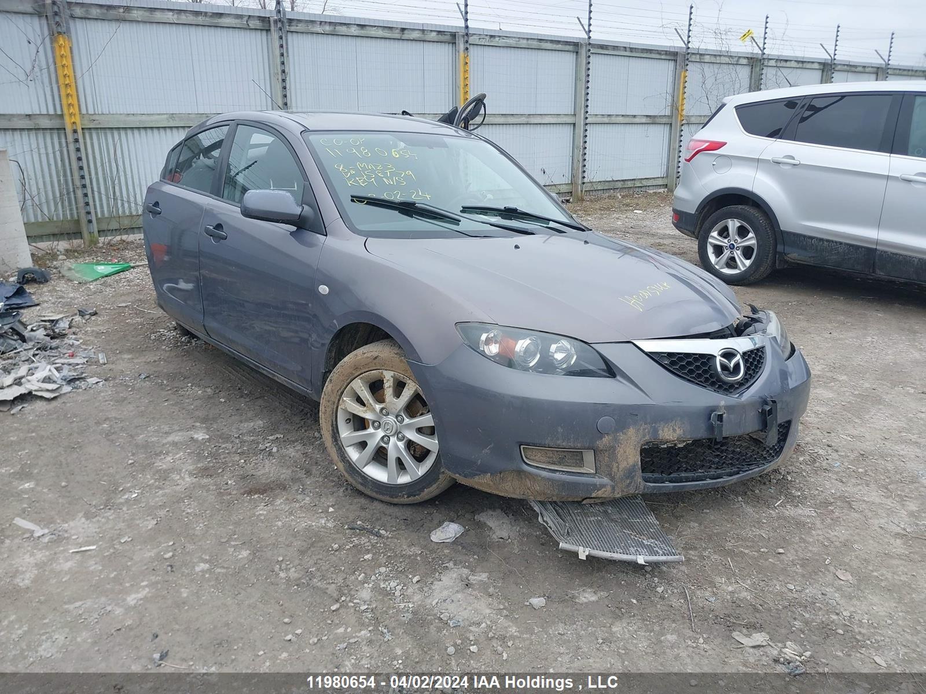 MAZDA 3 2008 jm1bk32f581158779