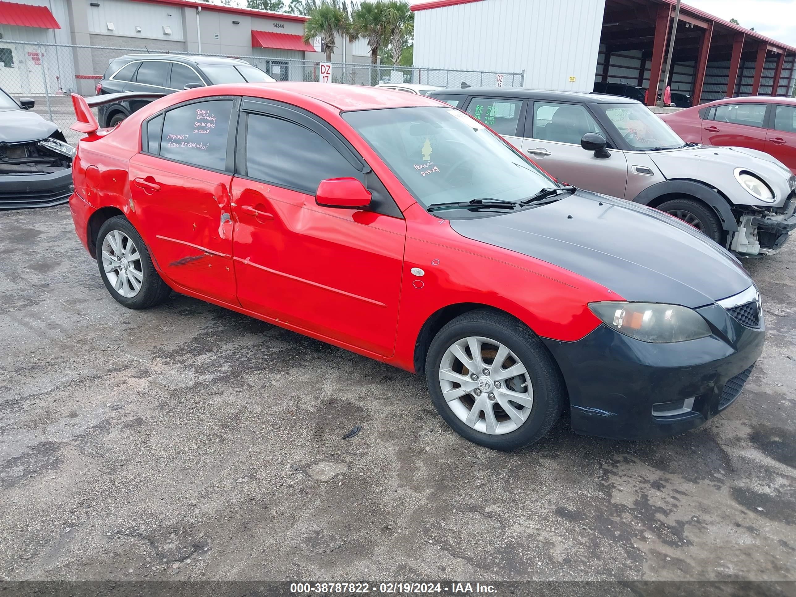 MAZDA 3 2008 jm1bk32f581800224