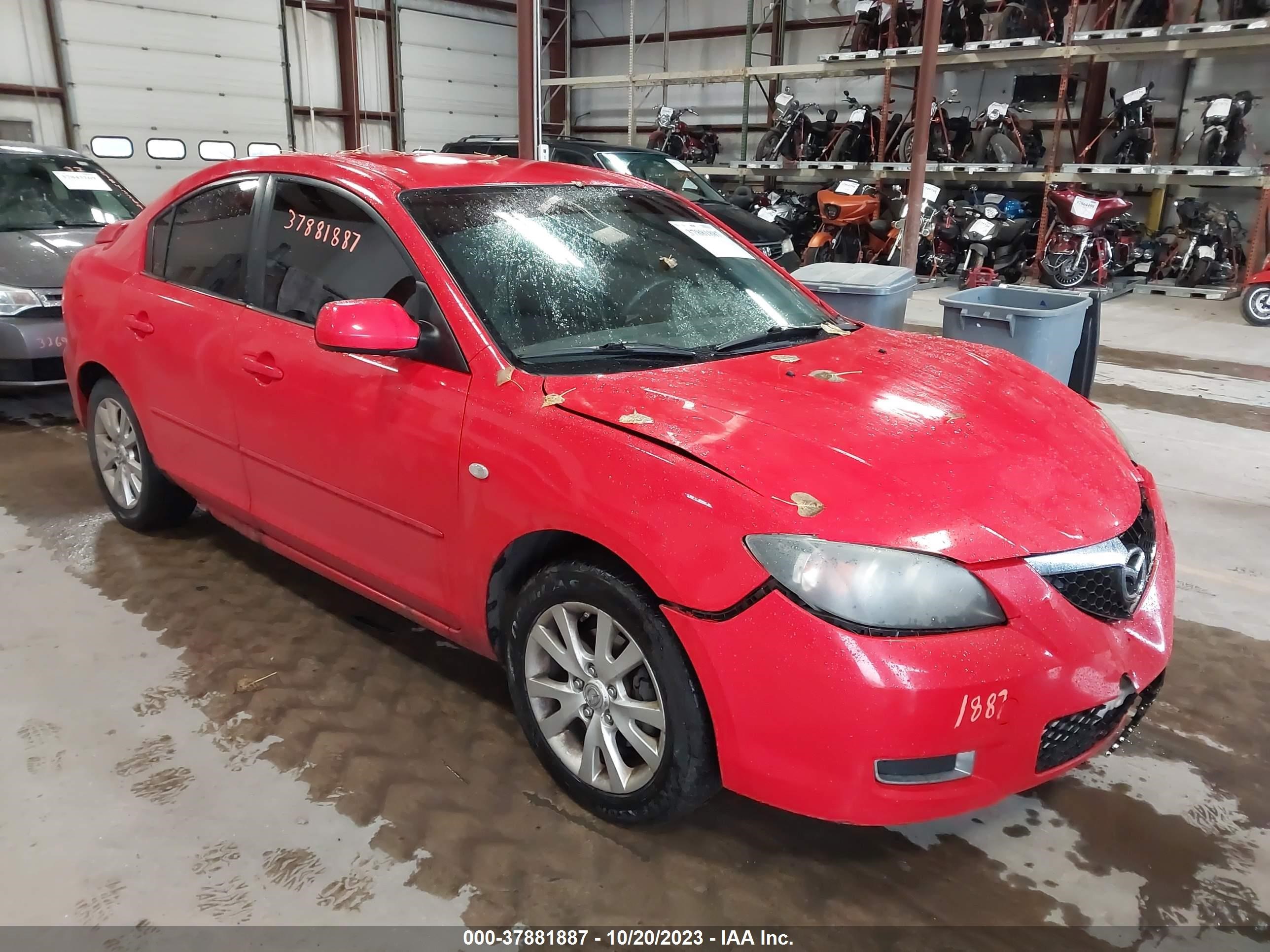 MAZDA 3 2008 jm1bk32f581854977