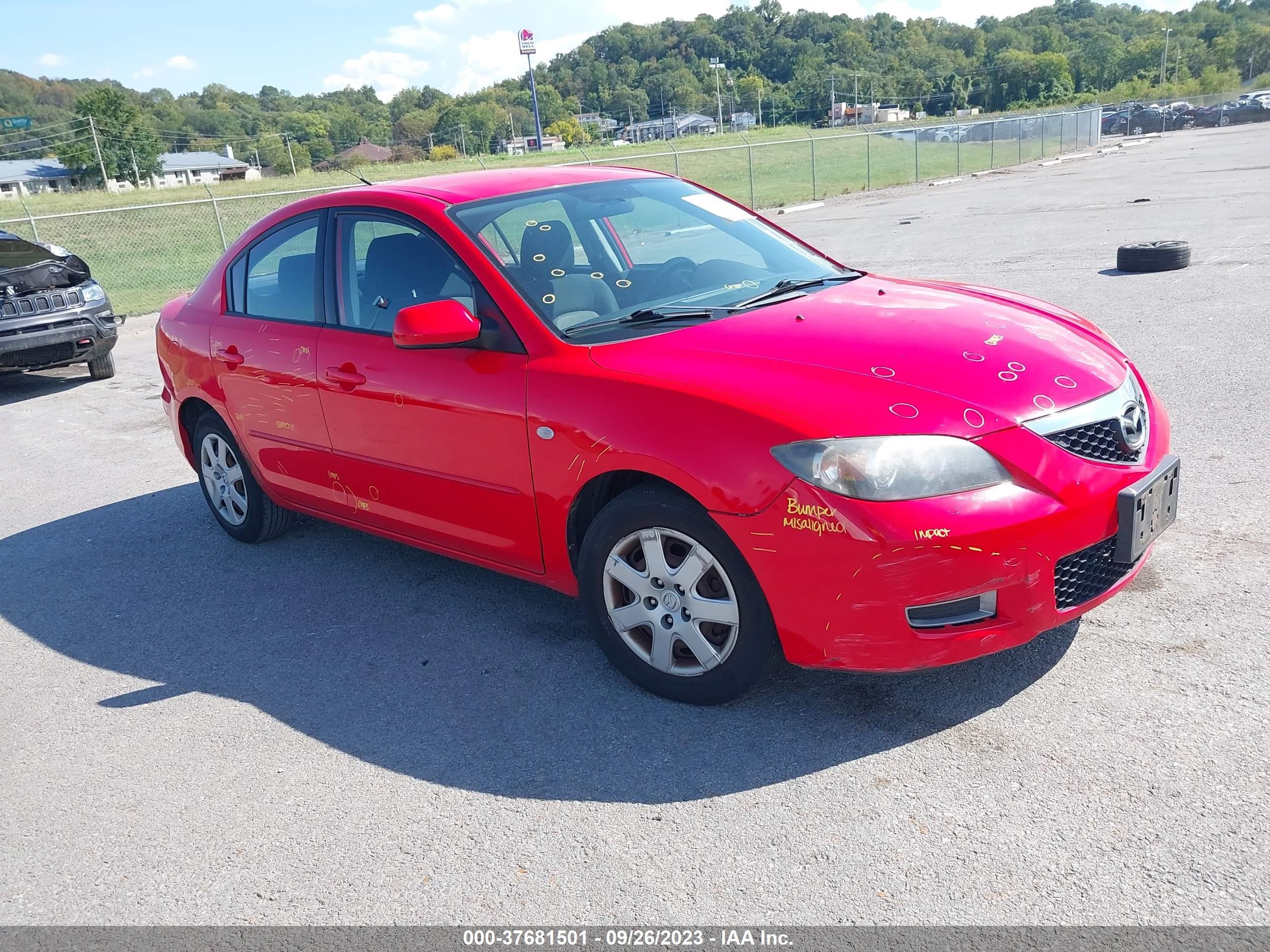 MAZDA 3 2007 jm1bk32f671612195