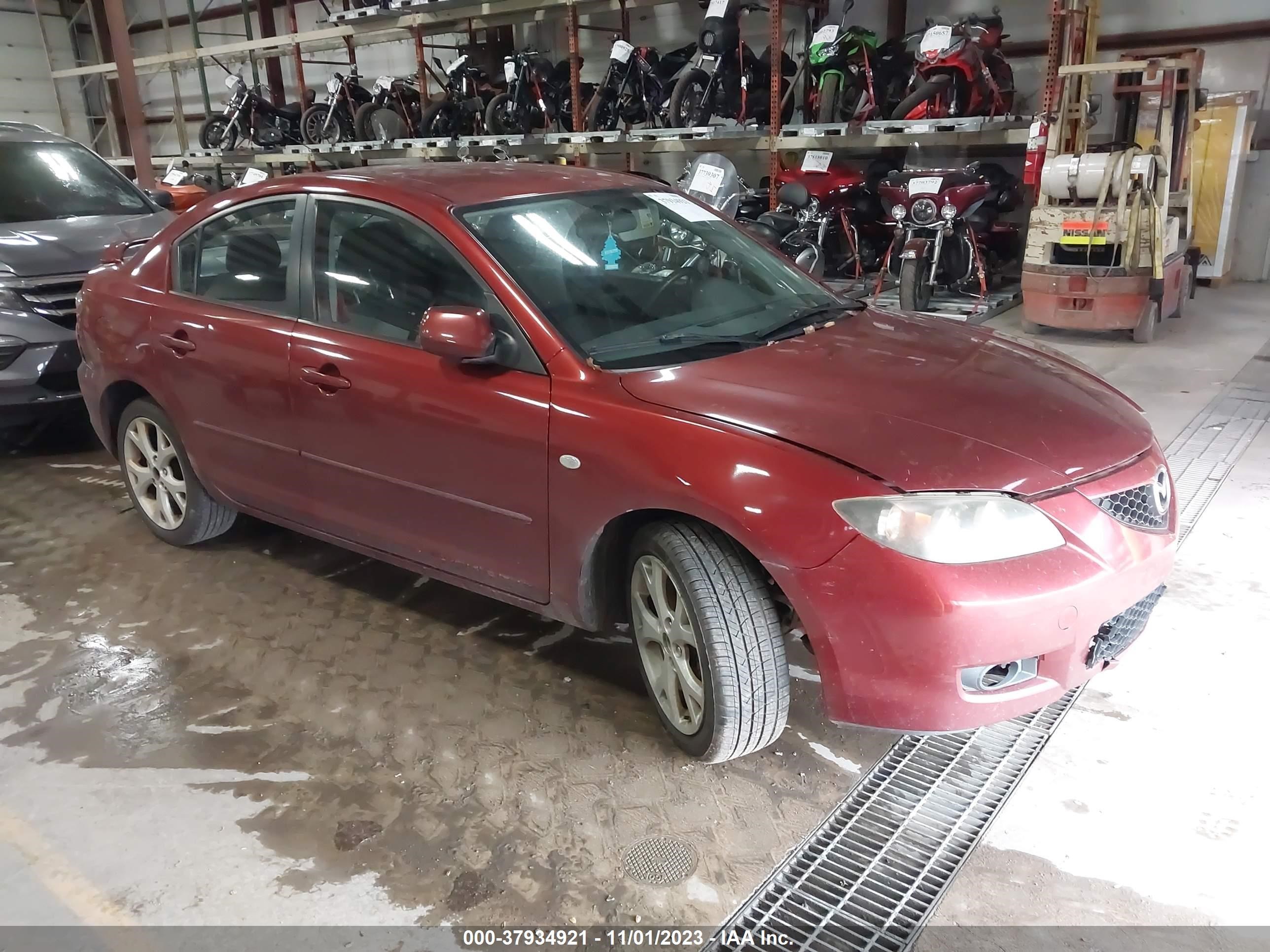 MAZDA 3 2008 jm1bk32f681128903